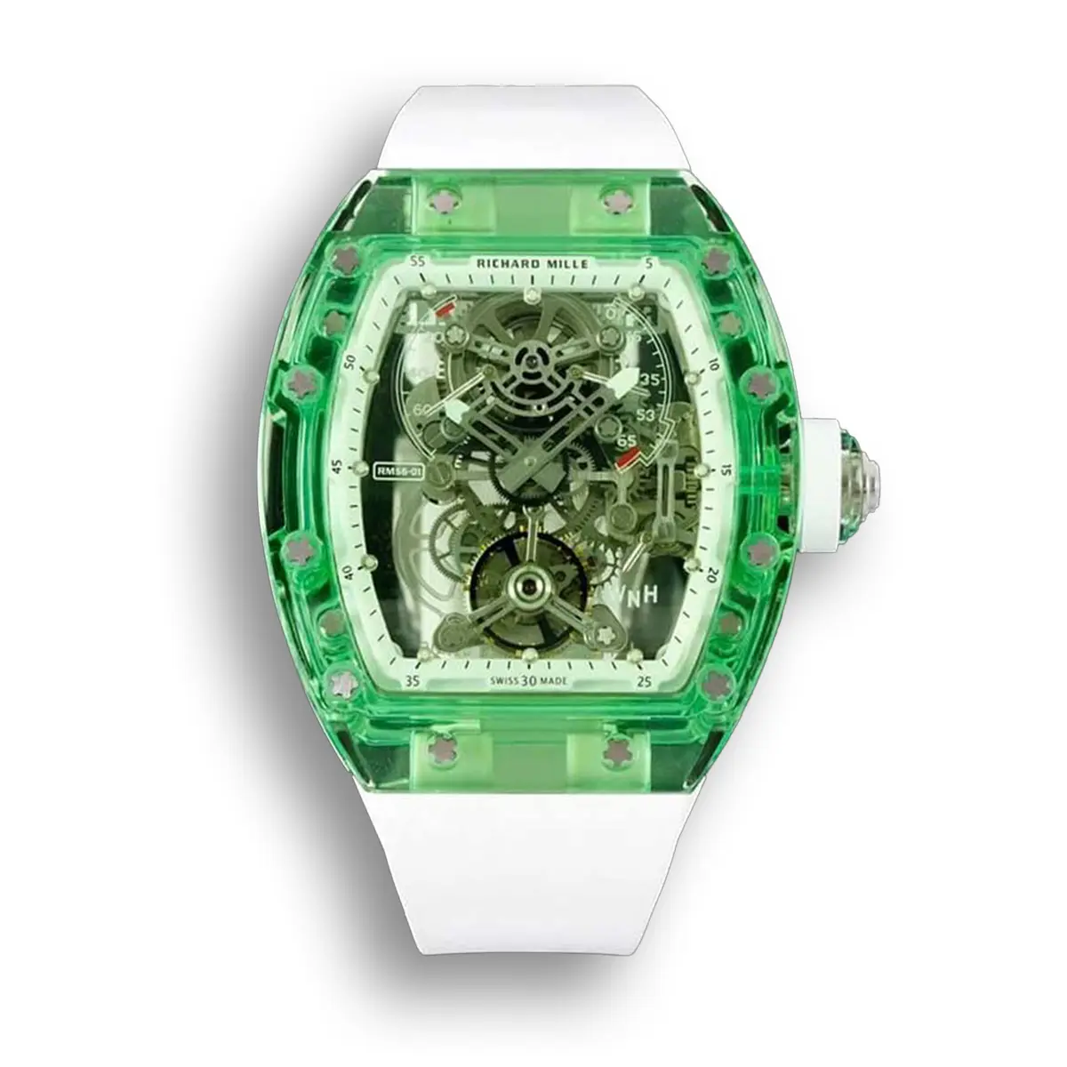 Replica RM 56-01 Tourbillon Green Transparent Case