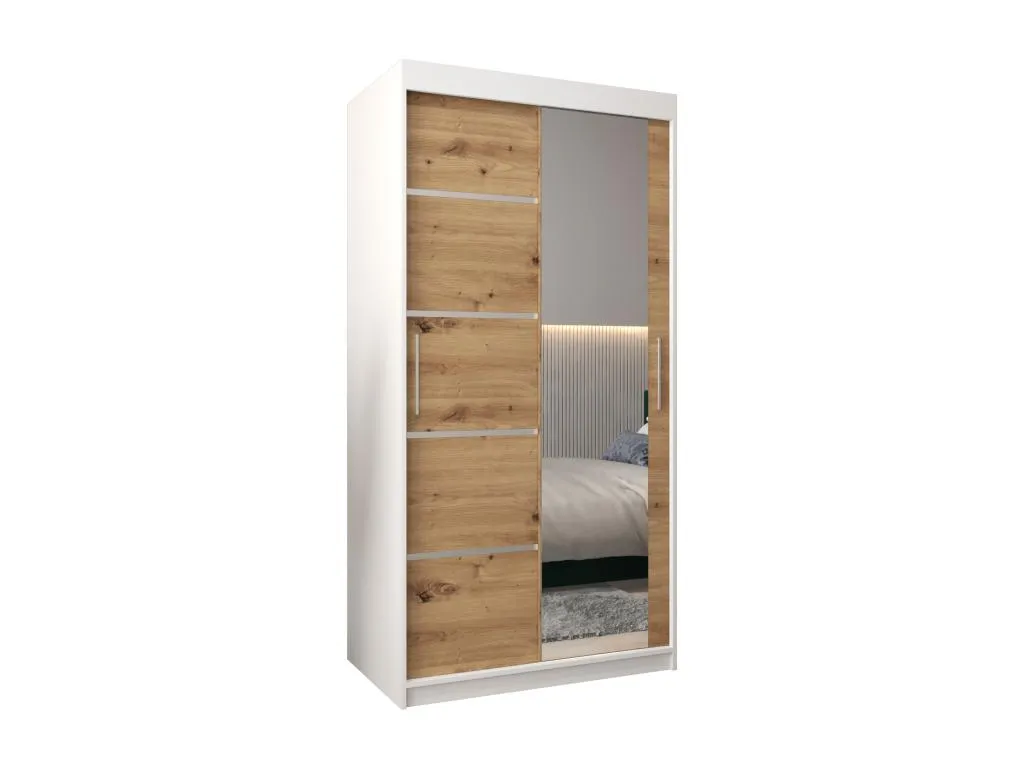 ARMARIO Banakdecoracion 2 DE PUERTAS CORREDERAS 200/100/62 2 puertas (blanco/artisan) 11801GHMO