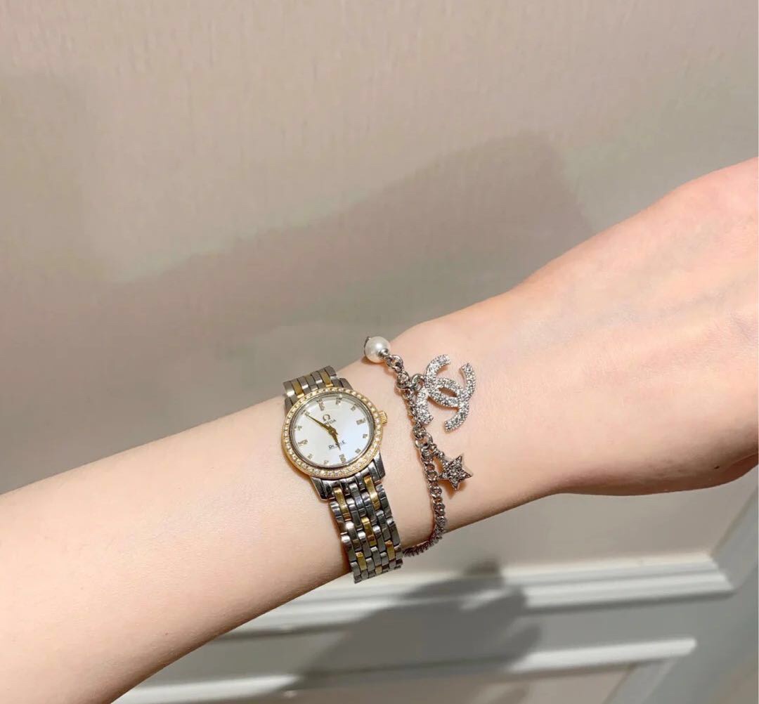 Chanel Star Pearl Chain Silver Bracelet - Original Replica Club