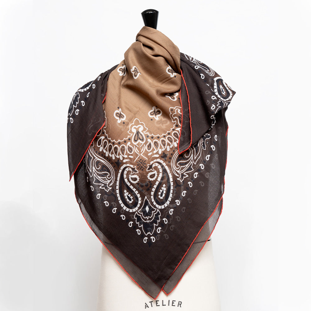 Destin - Foulard Sfumato - Chocolat