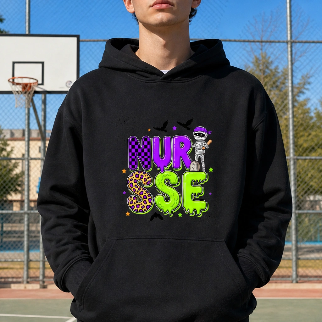 Halloween Party Hoodie — Love Pumpkin Spooky Print Unisex Sweatshirt for Family Matching, Fall Winter Casual Pullover TeeThreads Sustain the Scene with Custom Apparel