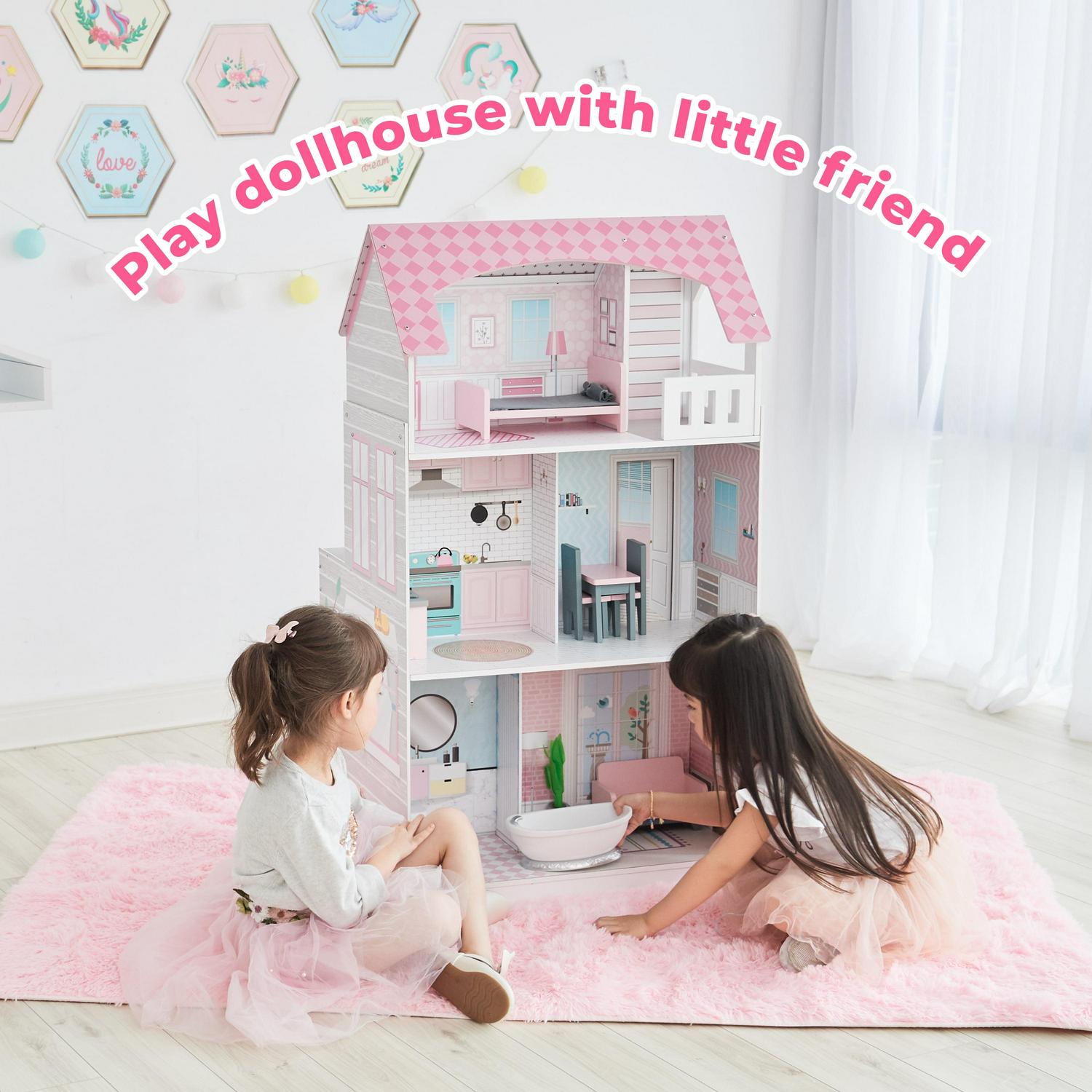 Teamson Kids Wonderland Ariel 2-in-1 Dollhouse/Play Kitchen Set - Image 6