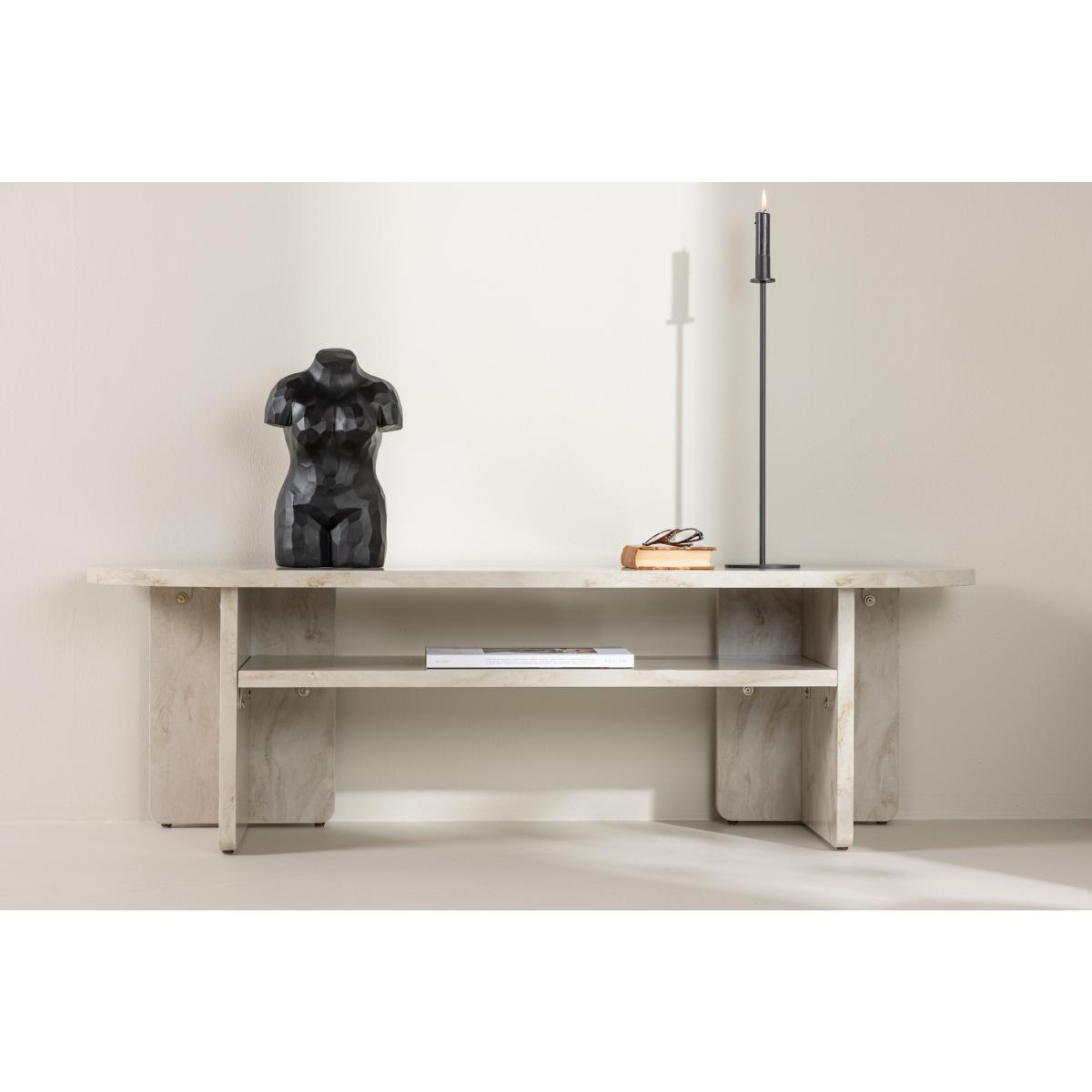 Svea - Carlo tv-meubel - 140 cm - marmerlook