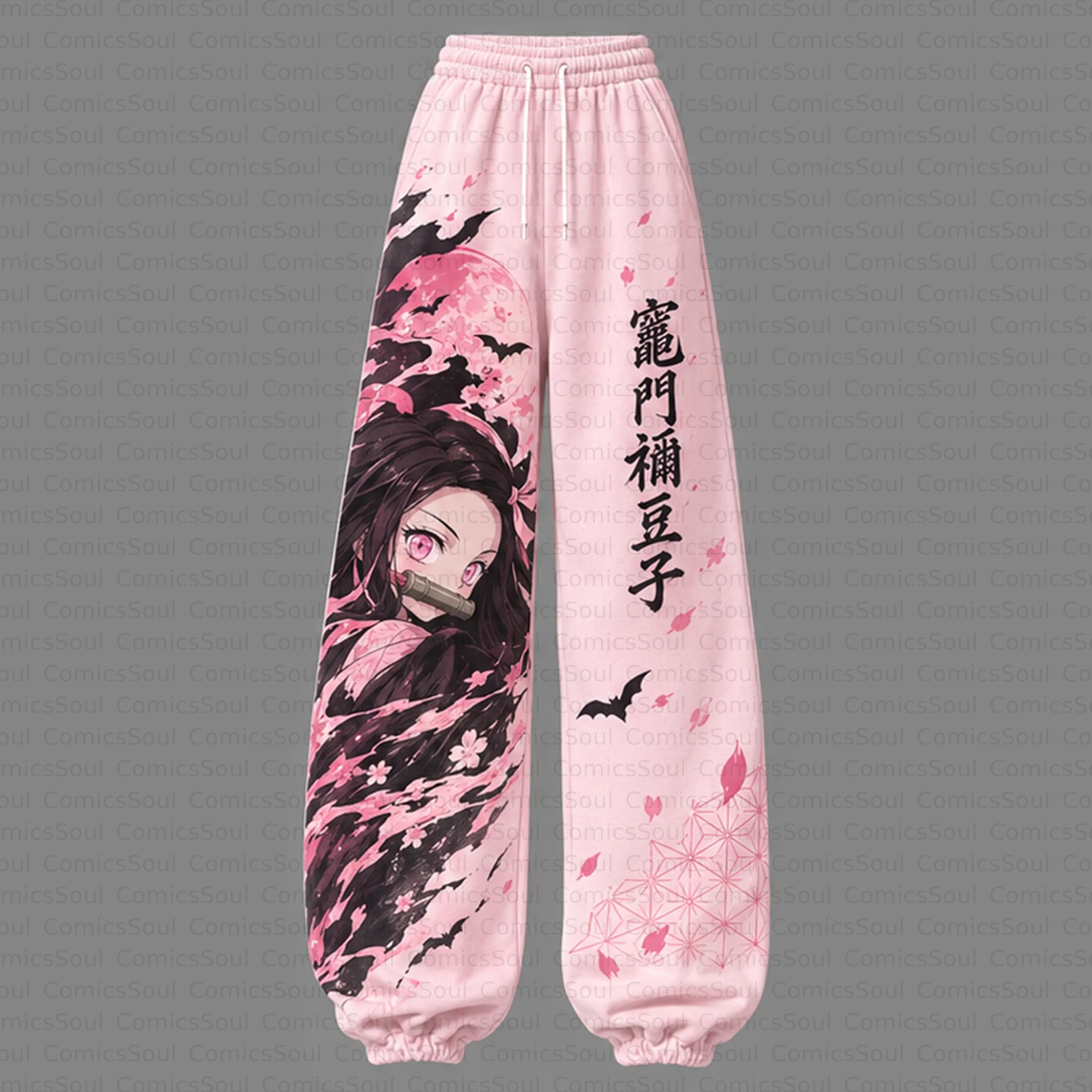 Demon Slayer Cropped Long Sleeve Hoodie & High Waist Jogger Pants Two Piece TeeThreads Sustain the Scene with Custom Apparel