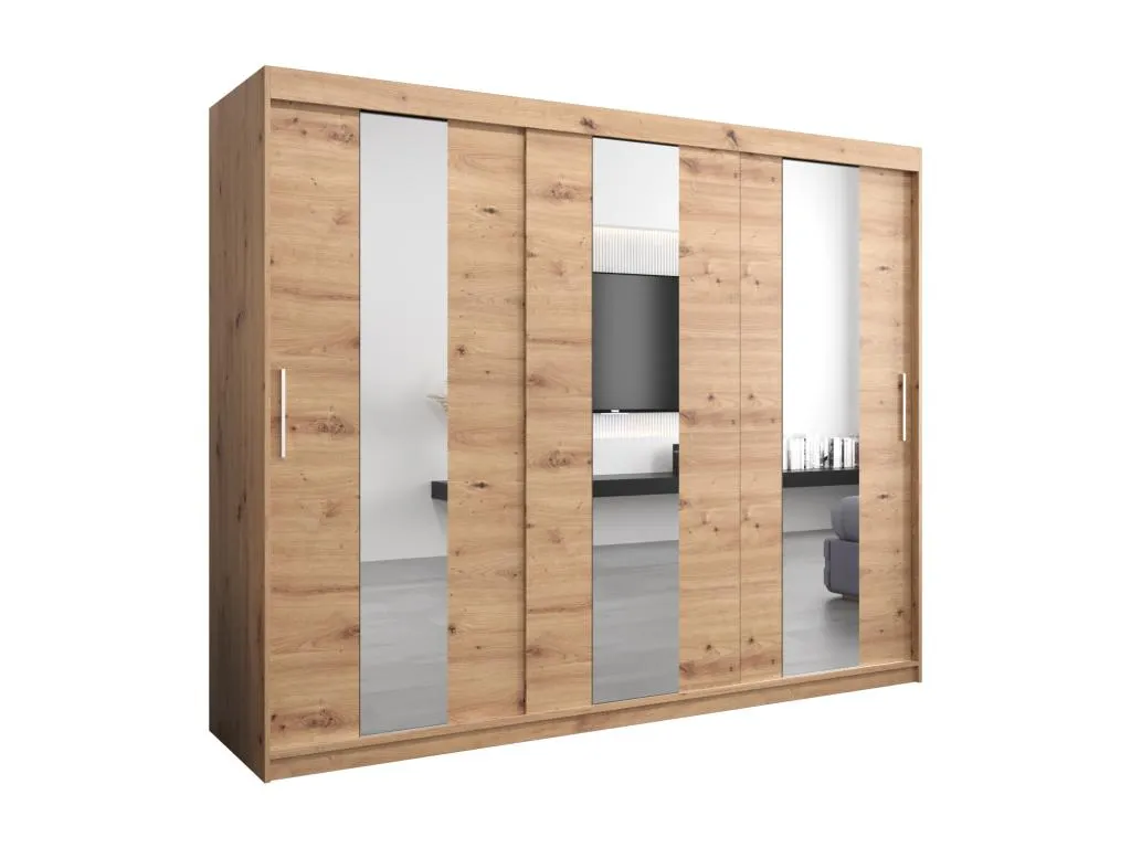 Armario Kavehomedeco de puertas correderas 200/250/62 3 puertas (artisan/artisan) AFQH10755