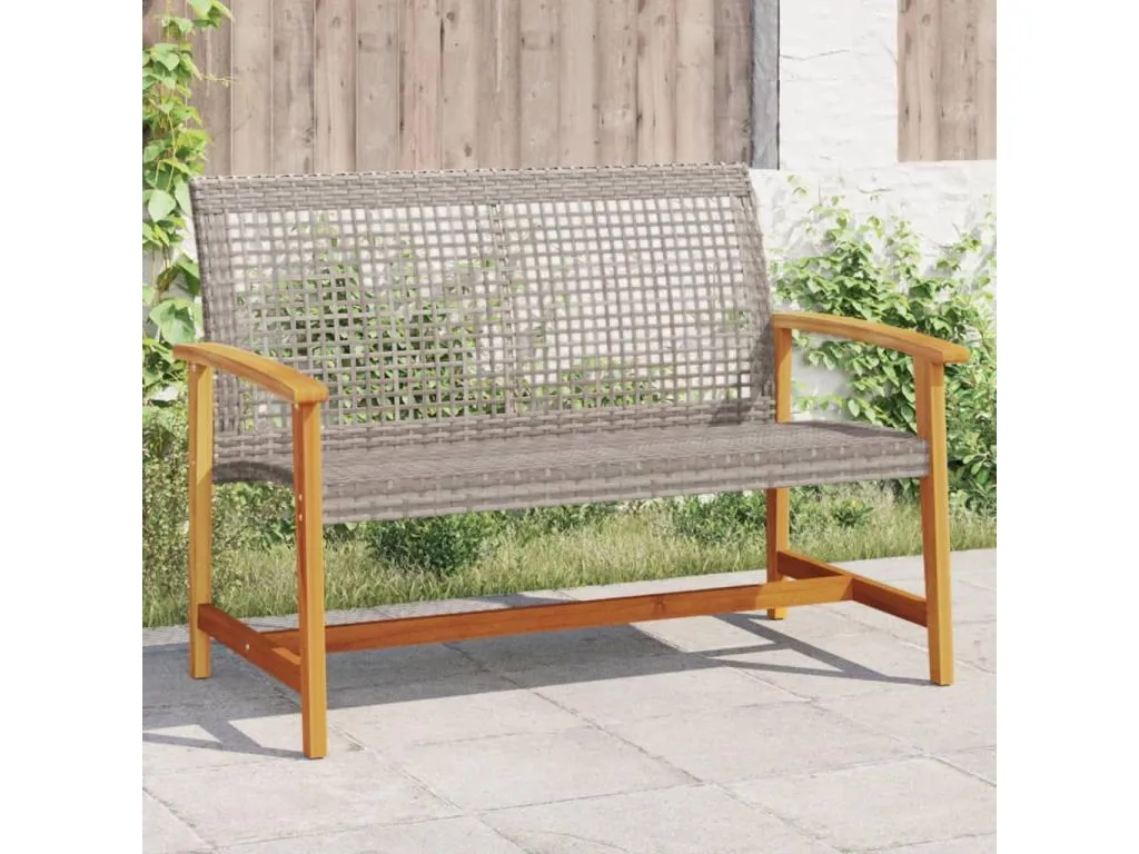 Set de sofás de jardín 8 piezas y cojines ratán sintético negro CUXH89009