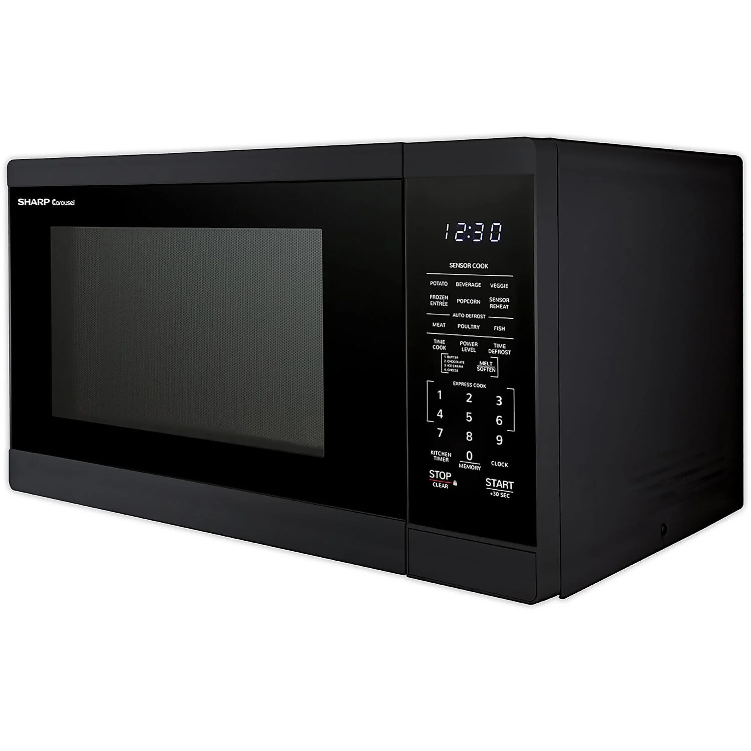 Sharp 1.4 cu ft Countertop Microwave Oven in Black - Image 2