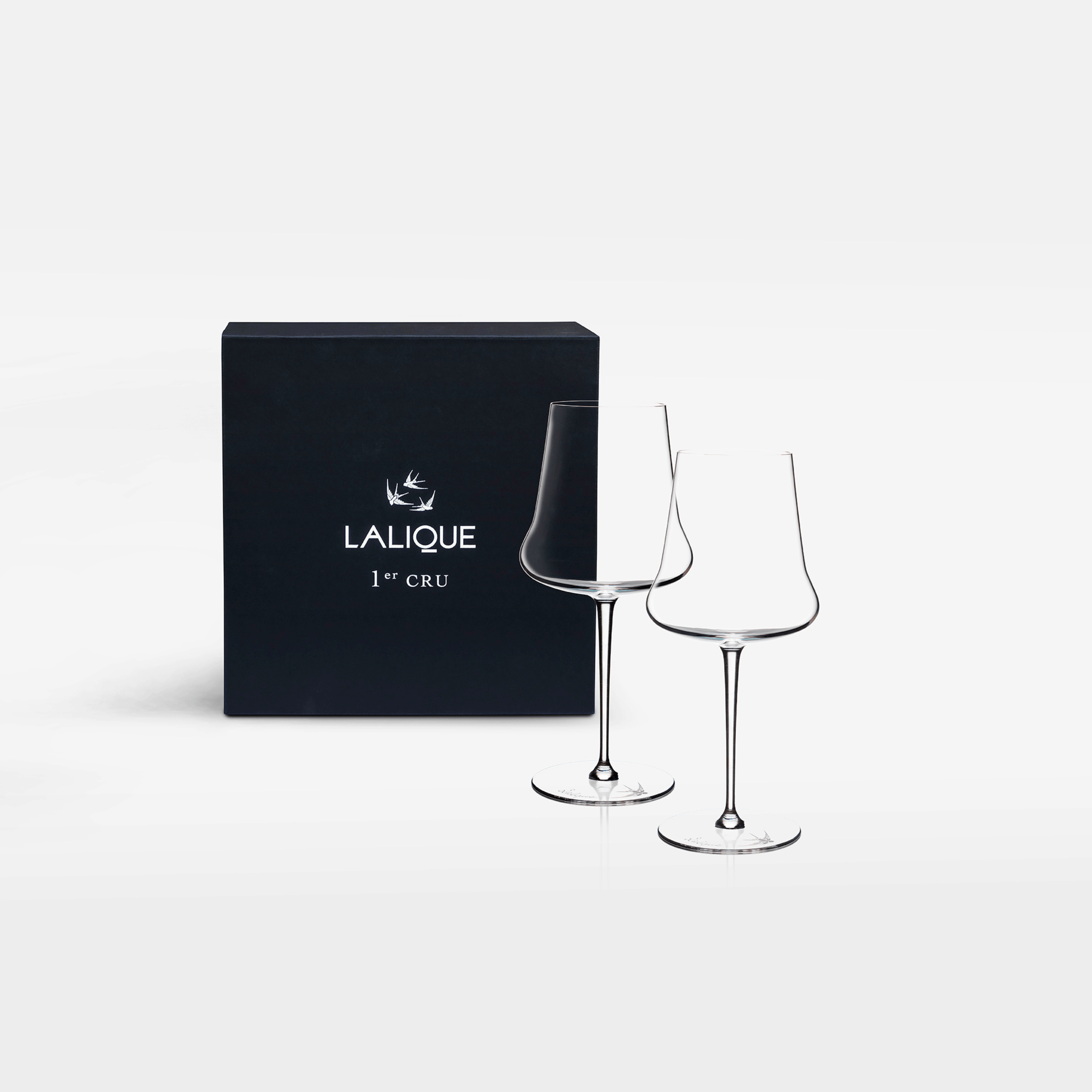 COFFRET DE 2 VERRES À VIN 1ER CRU - CRYSTAL GLASS INCOLORE