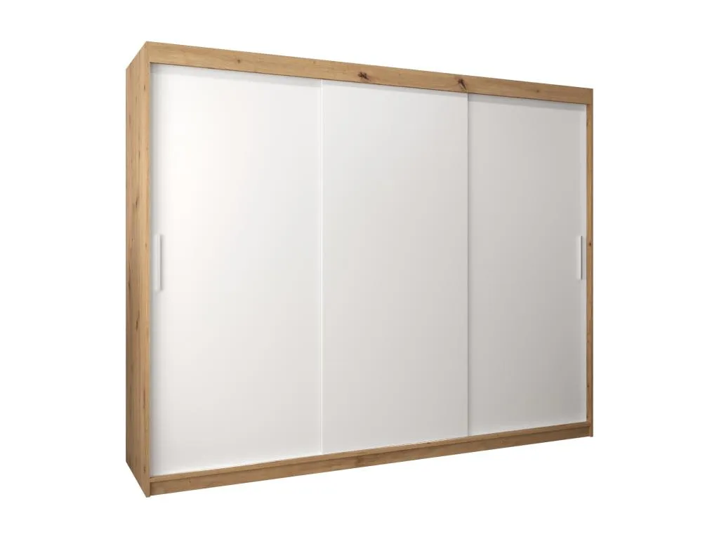 Armario Habitarluz de puertas correderas 200/250/62 3 puertas (artisan/blanco) 12292YBPK