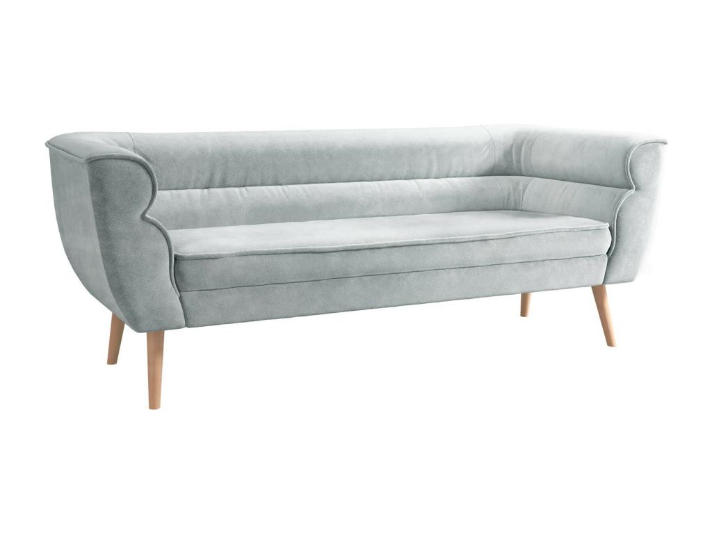 Sofá Glenview 100, Gris, 182x74x75cm, Tapiz, Patas: Madera