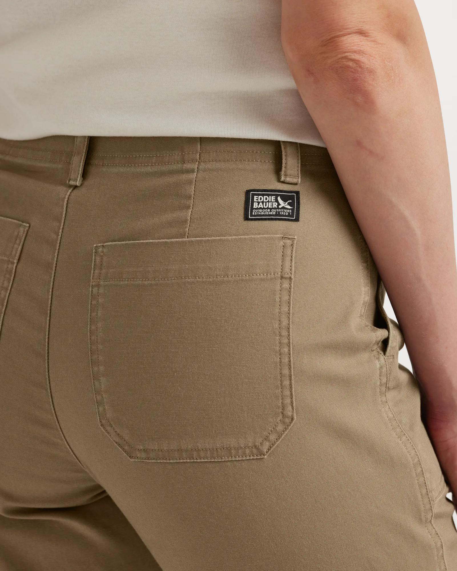 Women's Utility Stretch Canvas Kick Cropped Pants - Eddie Bauer Outlet