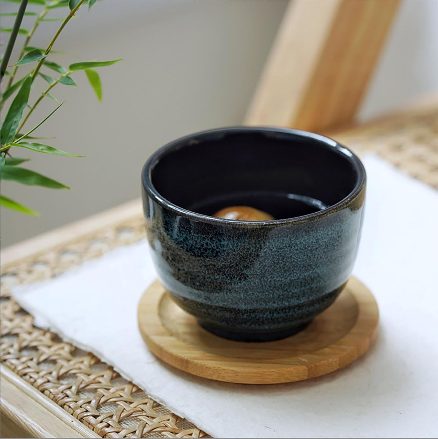 Japanese Style Ceramic Tea Set, Tea Cup, Coffee Cup, Yerba Mate Set, Ceramic Mate Cup Set of 4 (5 colors)