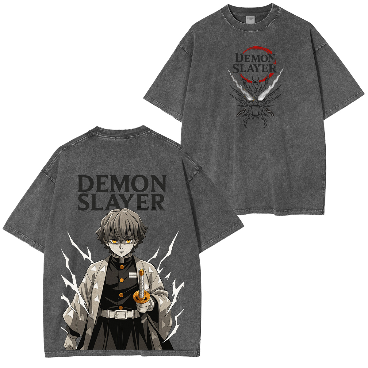 Unisex Anime Inspired Vintage Washed T-Shirt丨Comicssoul TeeThreads Sustain the Scene with Custom Apparel