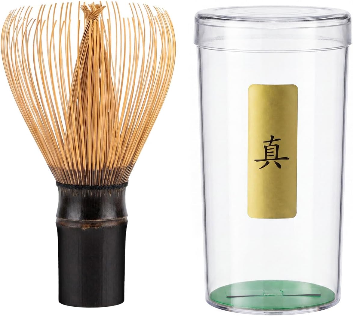 Matcha Whisk - 2-pack Bamboo matcha Whisk set, Handcrafted Traditional Japanese Chasen, 100-Prong Matcha Stirrer Wisk Mixer Brush for Authentic Matcha Tea Preparation