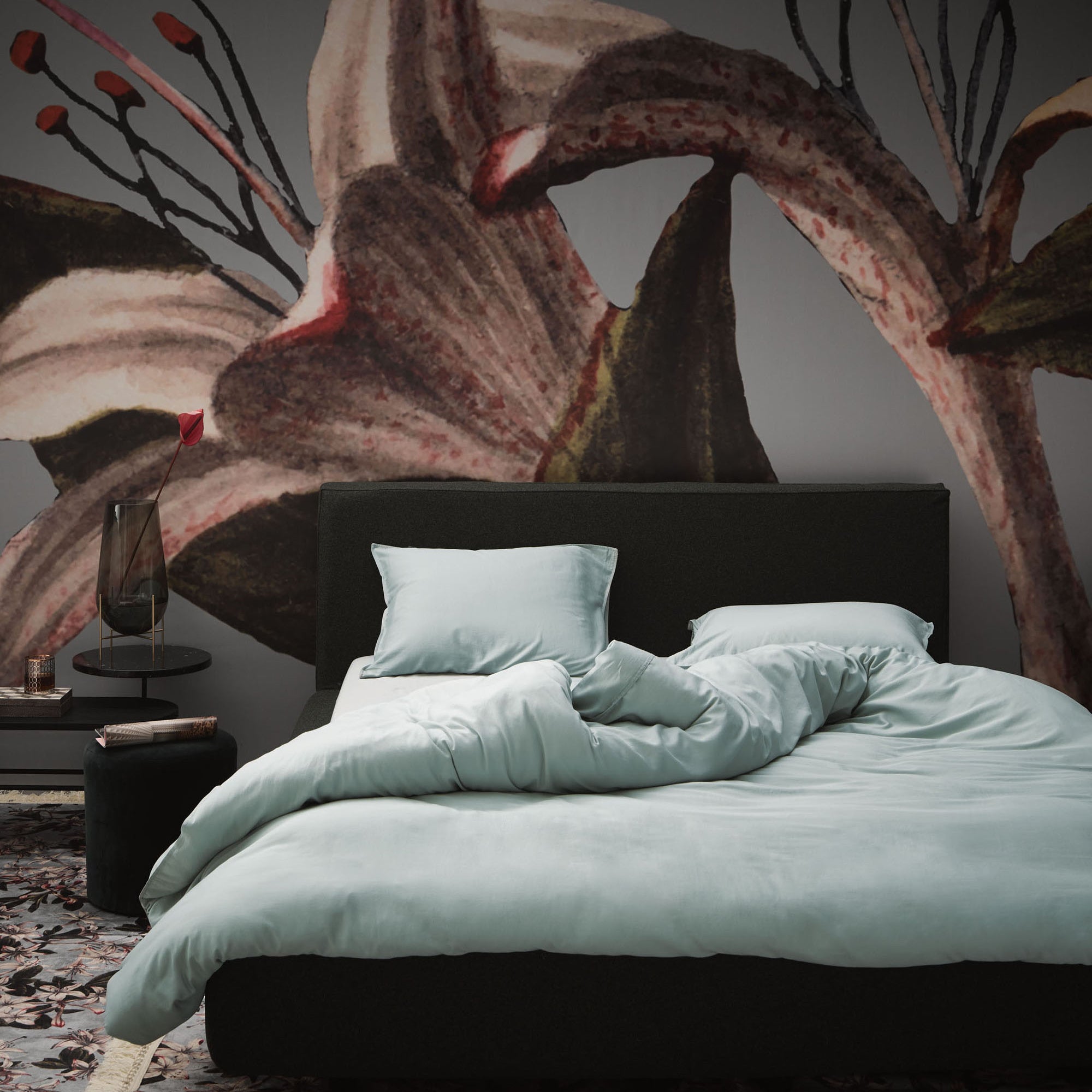 Essenza Minte Dekbedovertrek 200 x 220 cm - Dusty green