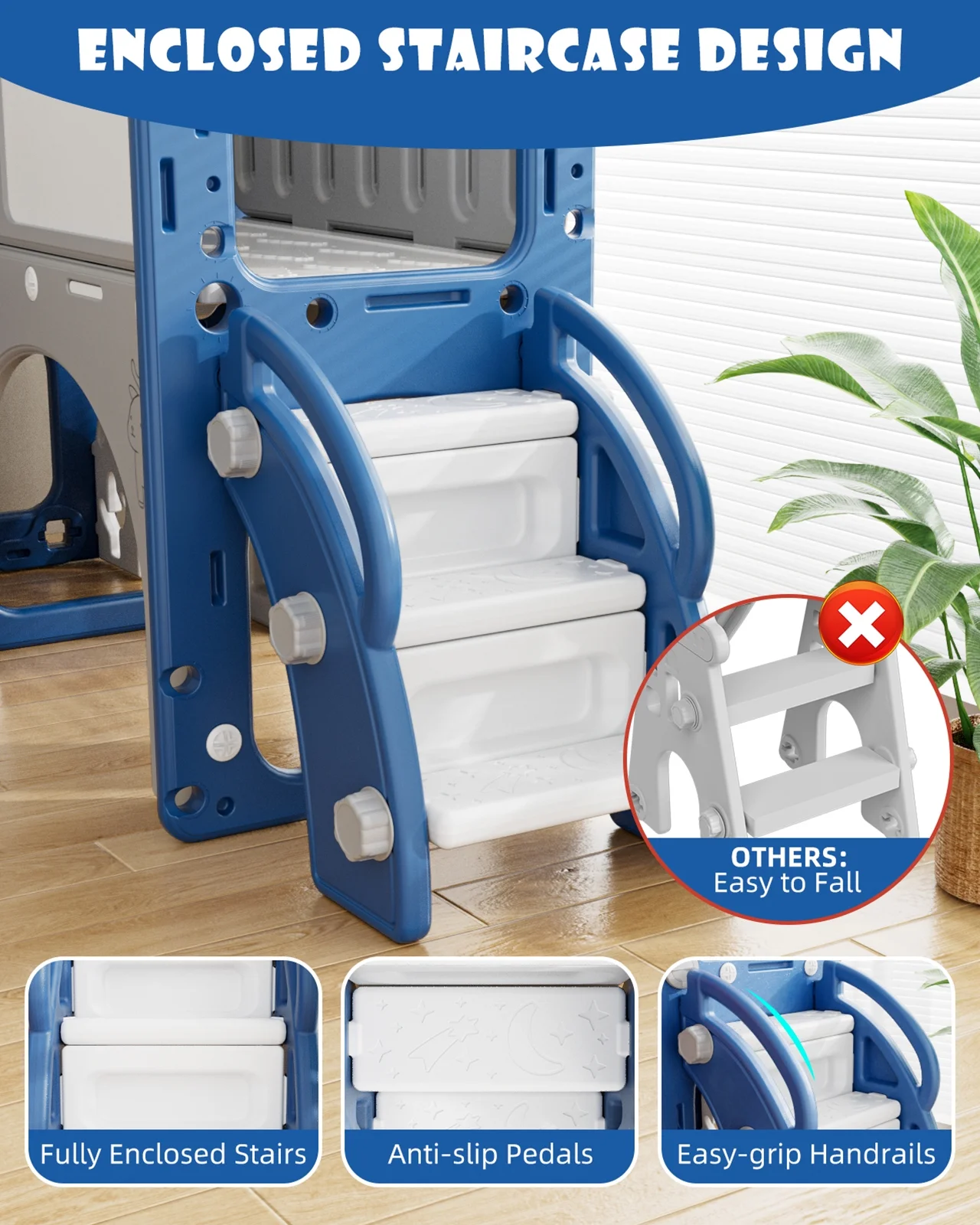 Korimefa 11-in-1 Toddler Slide Set with Golf, Basketball Hoop, Kids Slide for Toddlers Age 1-4, Climber Slip and Slides, Baby Outdoor Toys - Image 8