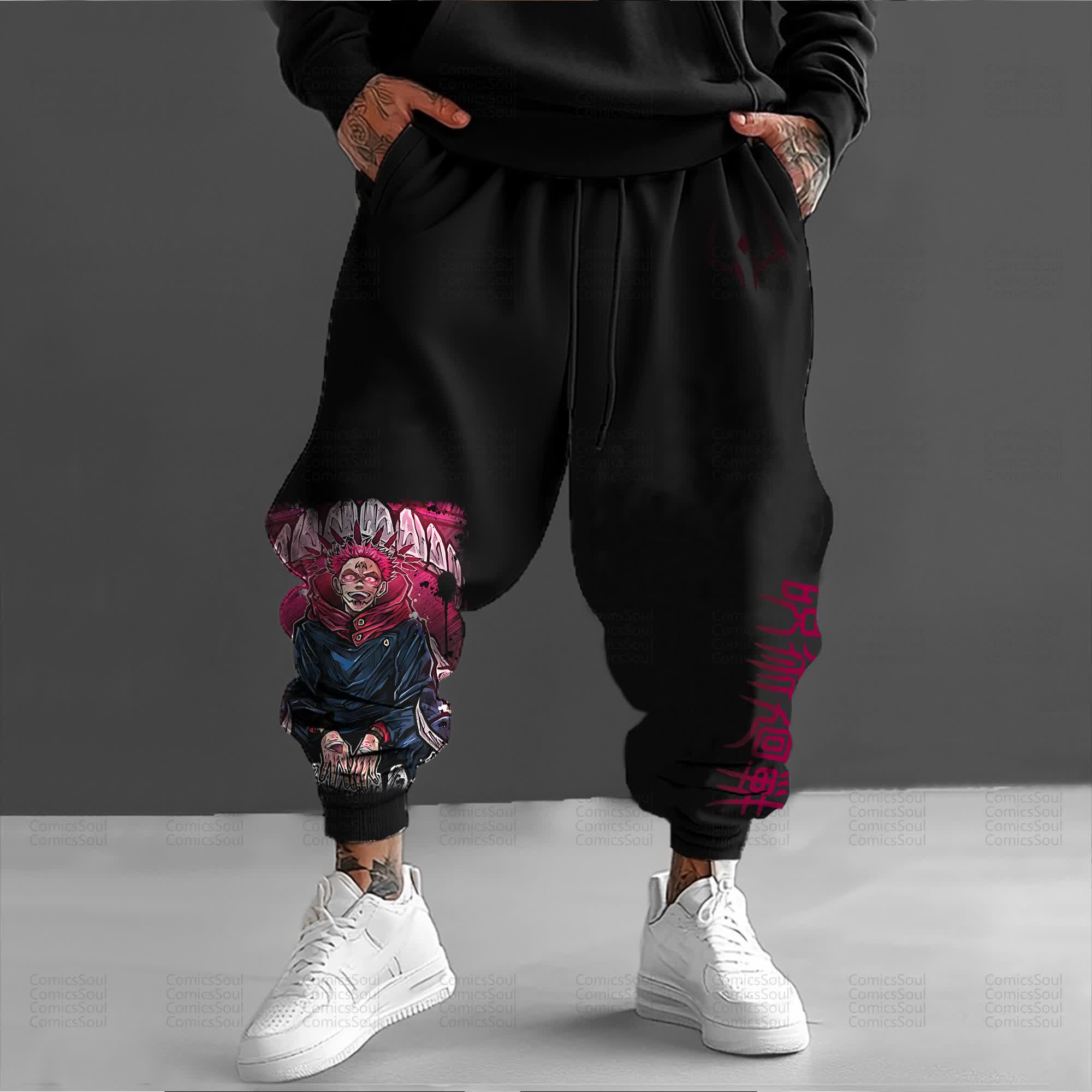 Unisex Anime Inspired Vintage Pants丨Comicssoul