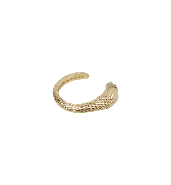 Whispering Serpent Ear Cuff 9K
