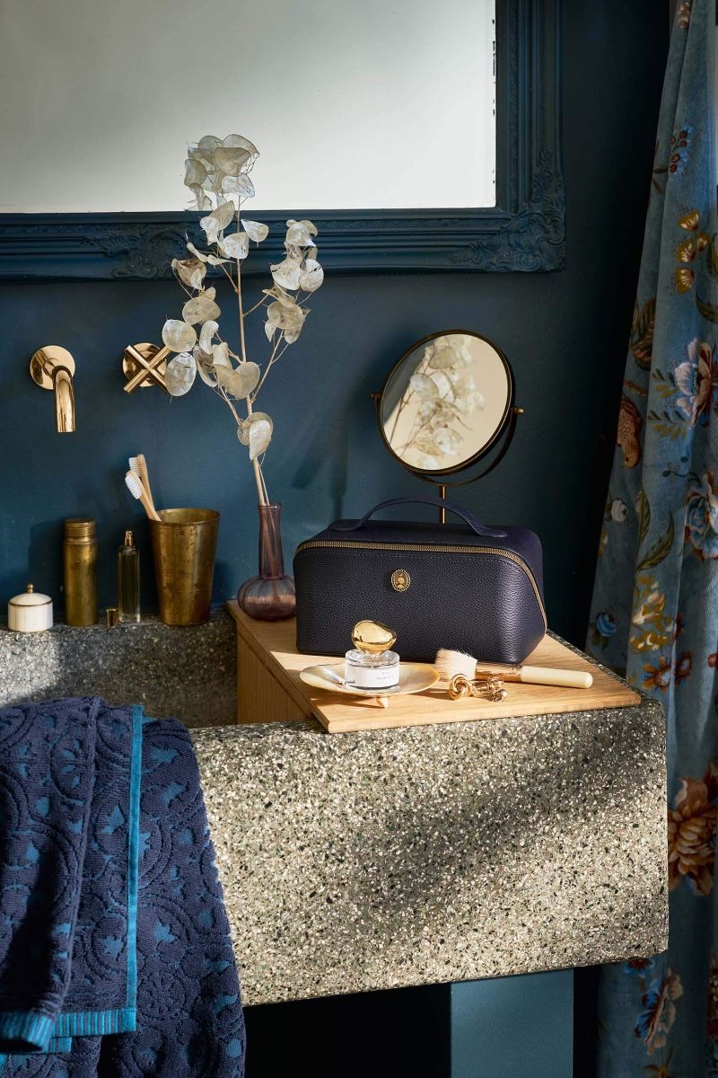 Cosmetic Bag Cyrille Medium Blue