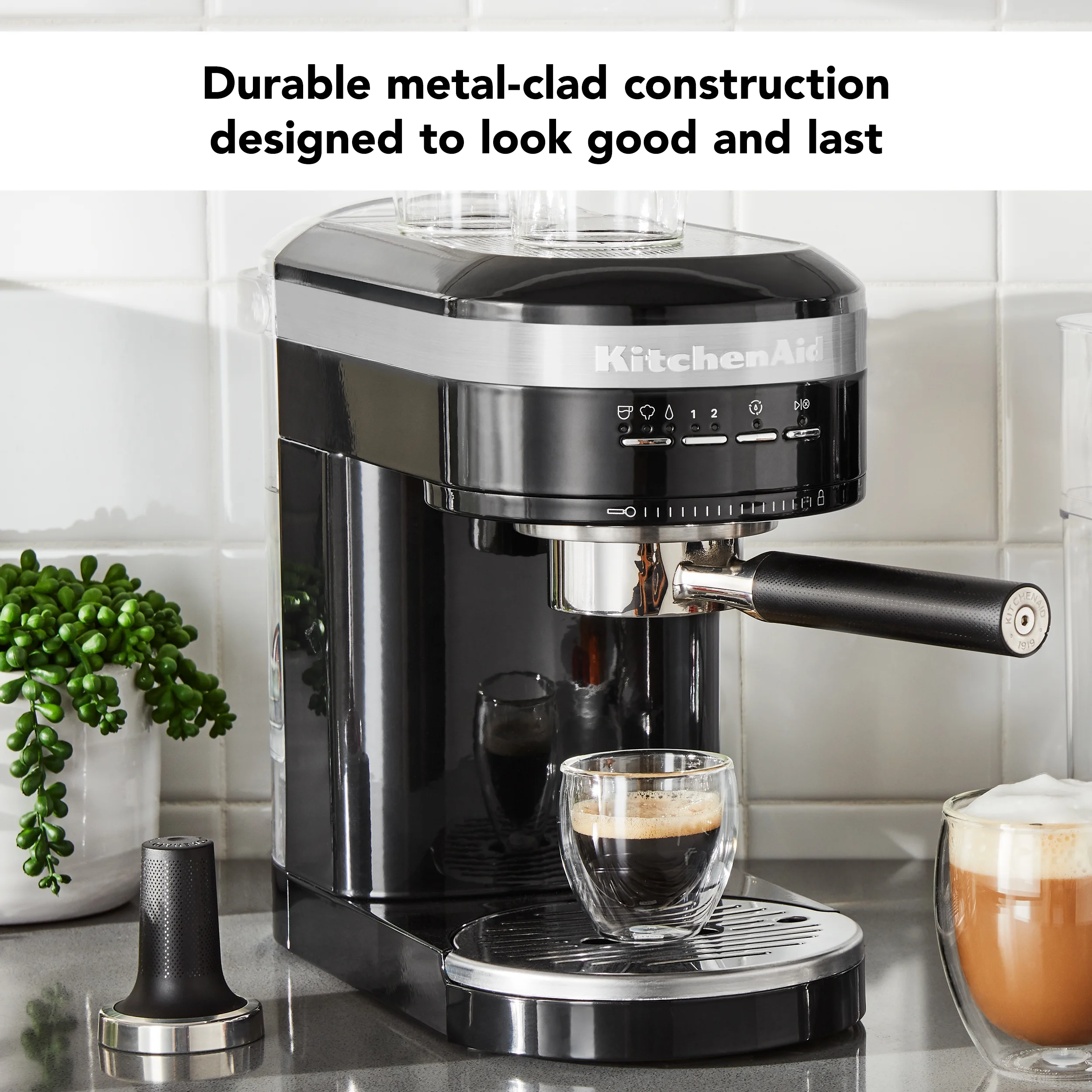 KitchenAid Metal Semi-Automatic Espresso Machine, Empire Red, KES6503 - Image 13