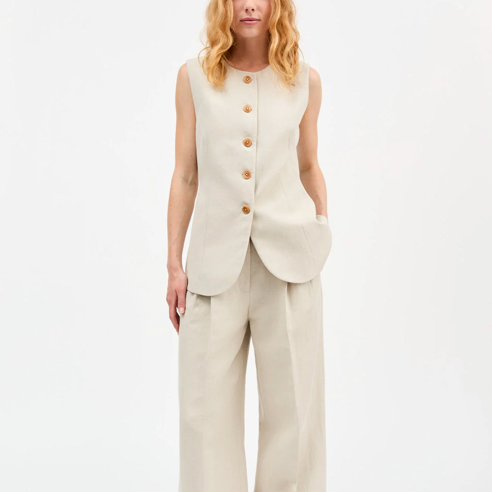 Skall Studio - Gilet Clementine - Naturel