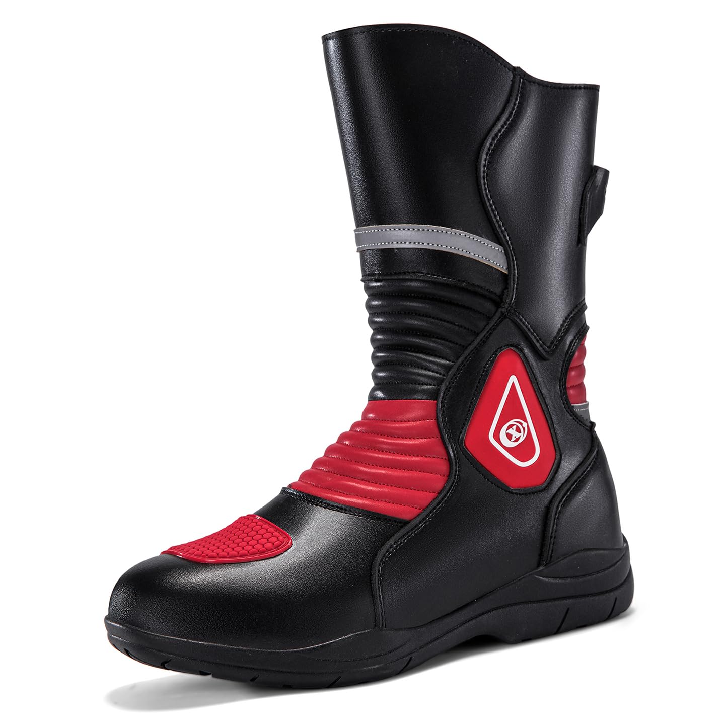Motorcycle Riding Boots Motorcycle Leather Boots for Men Protection Anti Slip Racing Sports Boots - image 4