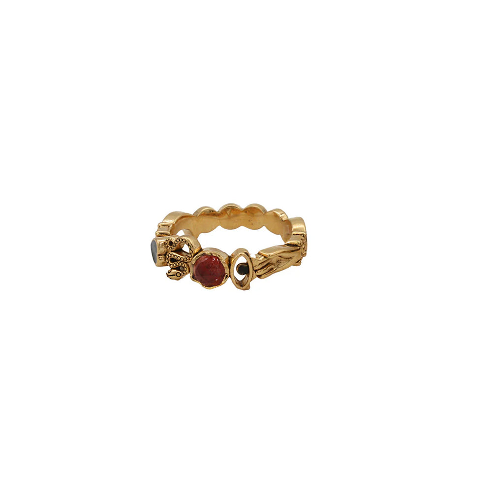 LA2L - Bague Sacha Elements - Hessonite