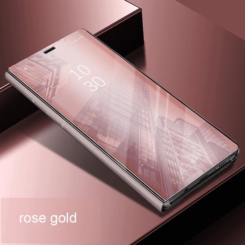 Smart Mirror Flip Case For Samsung Galaxy A40 A50 A60 A70 A80 A90 Case Clear View Flip Phone Cover Cases