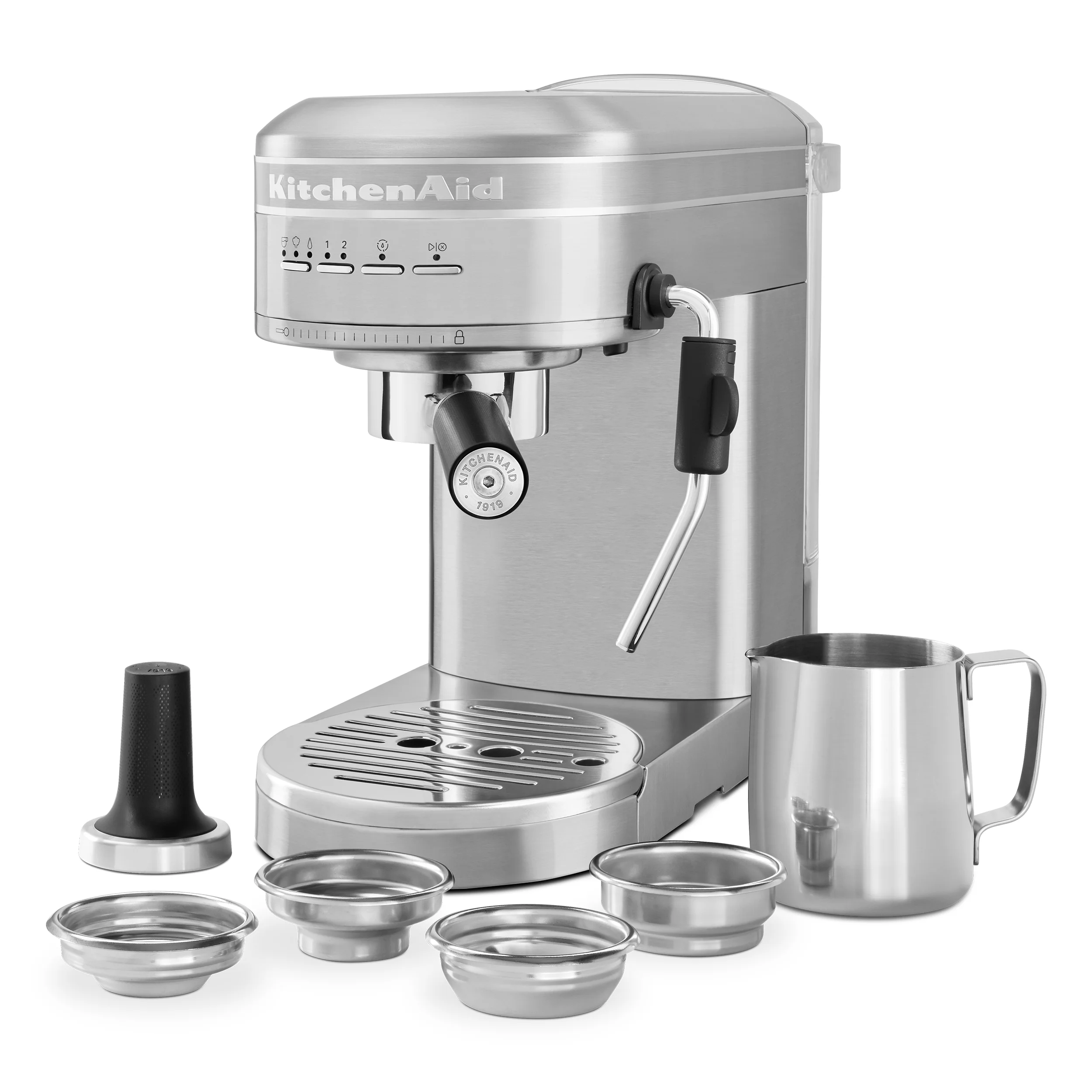 KitchenAid Metal Semi-Automatic Espresso Machine, Empire Red, KES6503 - Image 28
