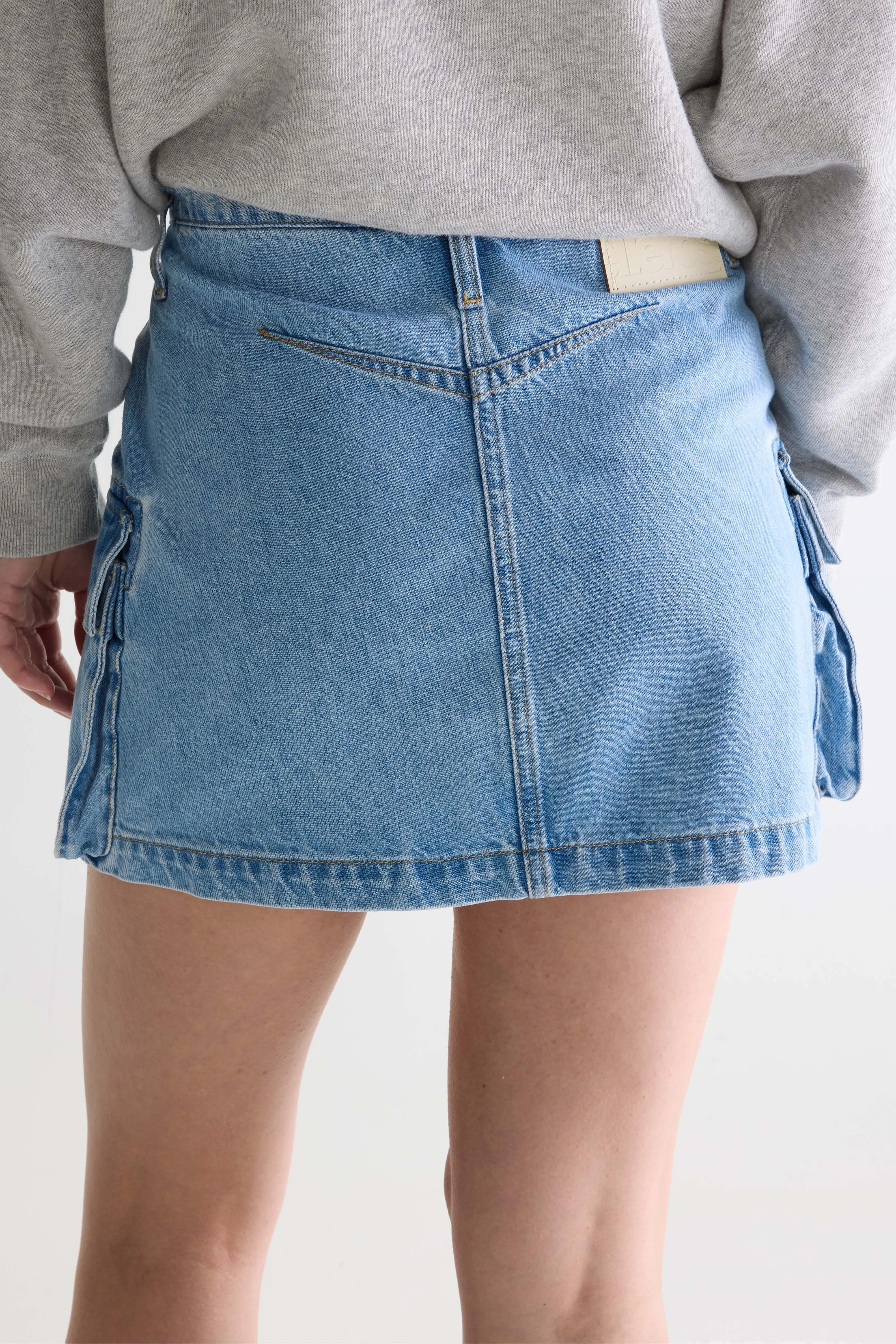 Bellerose Pallas mini denim skirt (261 / W / DUSTY BLEACH)