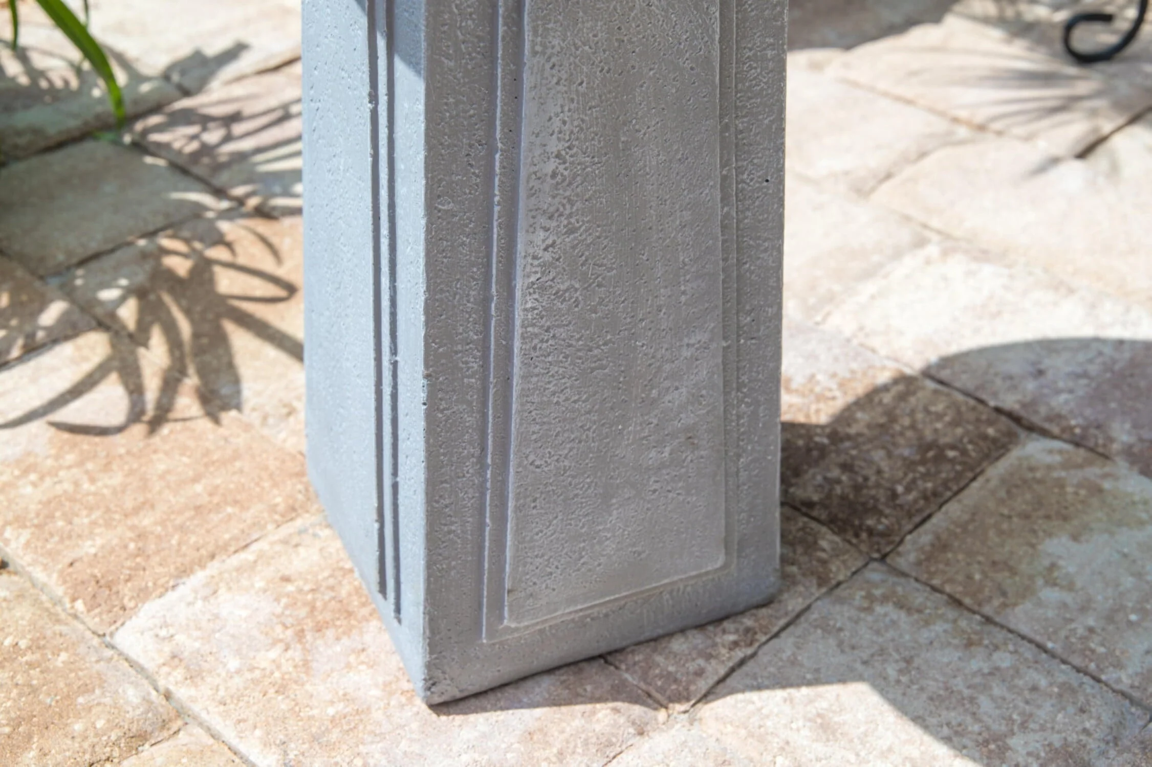 Pedestal Outdoor Bird Bath with Gray Finish - Image 5