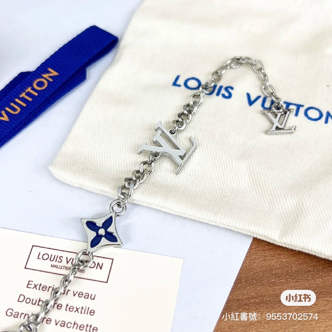 Louis Vuitton 4 Motifs Green Yellow Star Sun Blossom Chain Bracelet - Original Replica Club