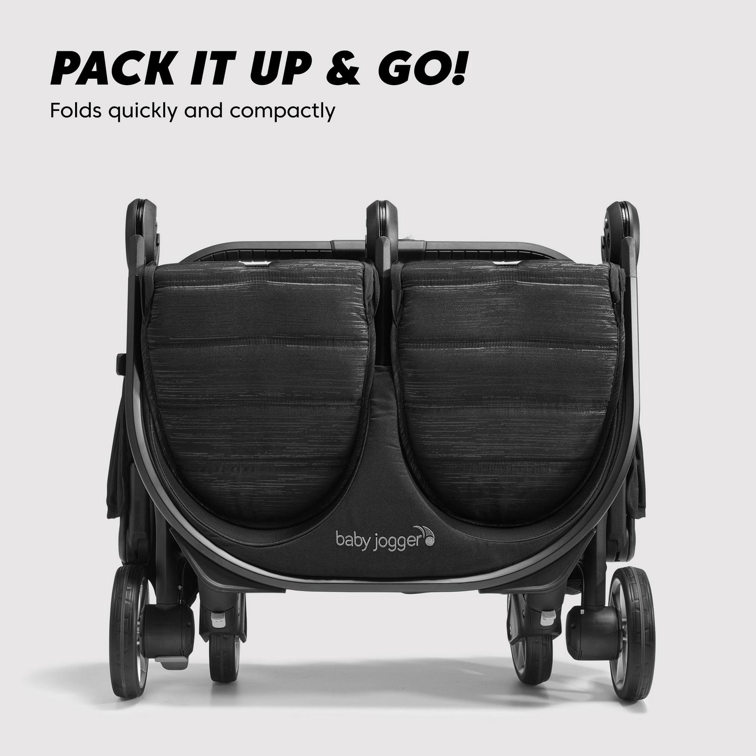 Baby Jogger City Tour 2 Double Stroller. Pitch Black - Image 4