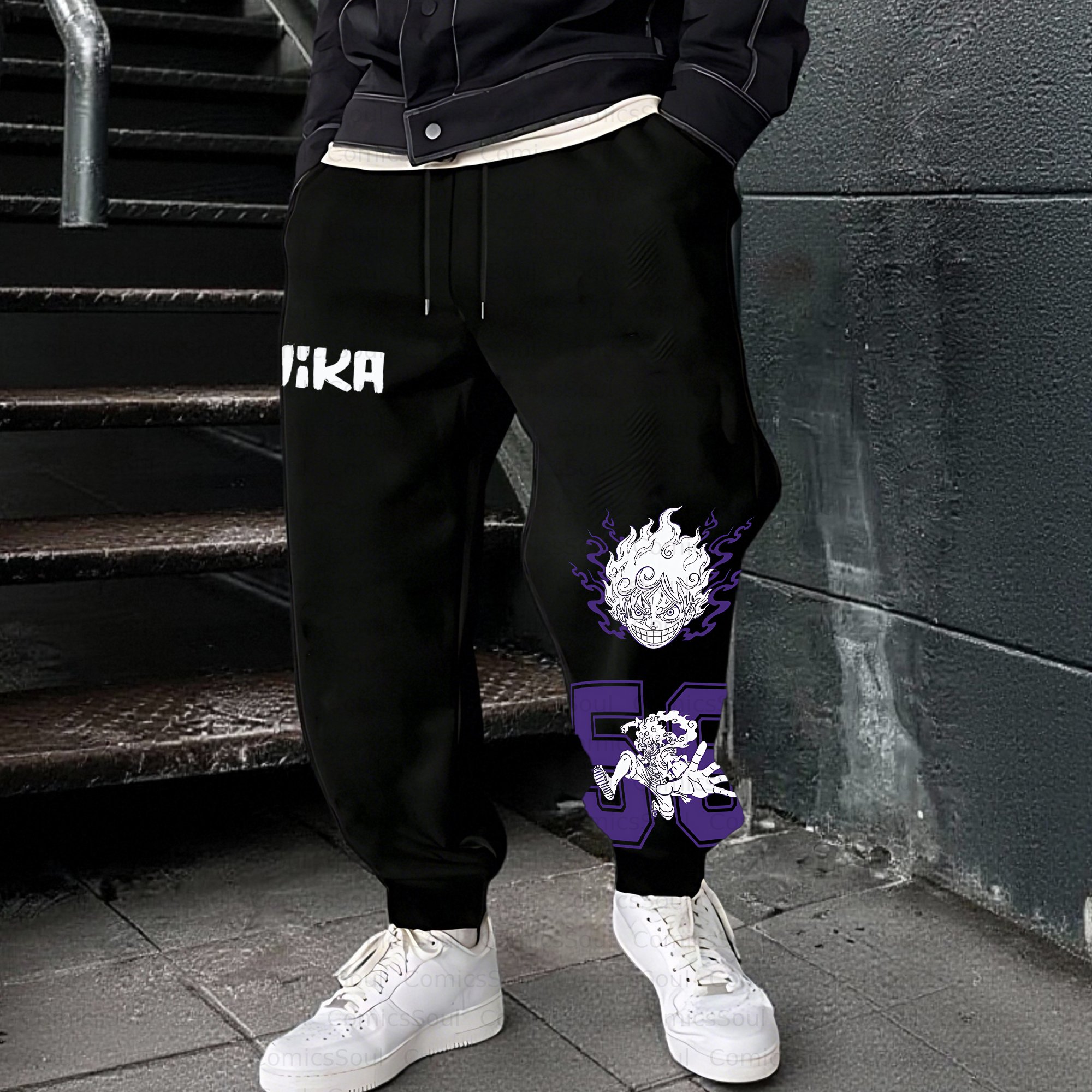 Unisex Casual Anime Streetwear Pant