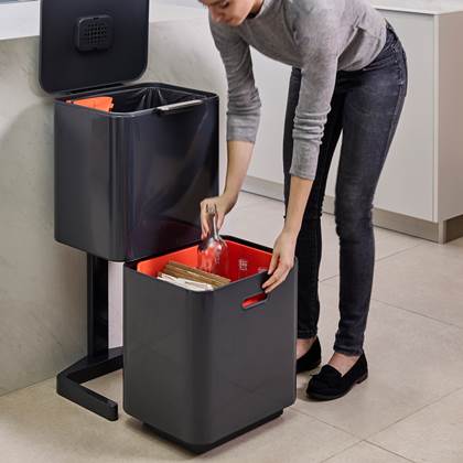 Joseph Joseph Intelligent Waste Afvalemmer Totem Max 60 Liter (30+30 L