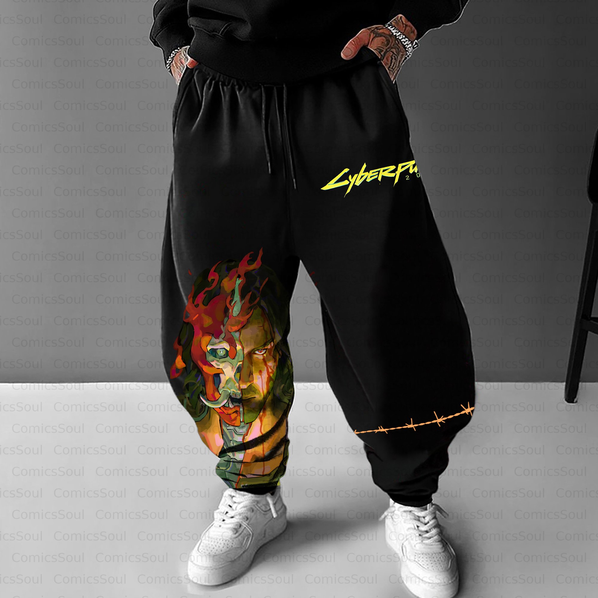 Unisex Casual Anime Streetwear Pant