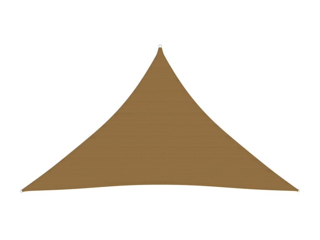 Toldo de vela HDPE gris taupe 160 g/m² 5x5x6 m Gris Topo