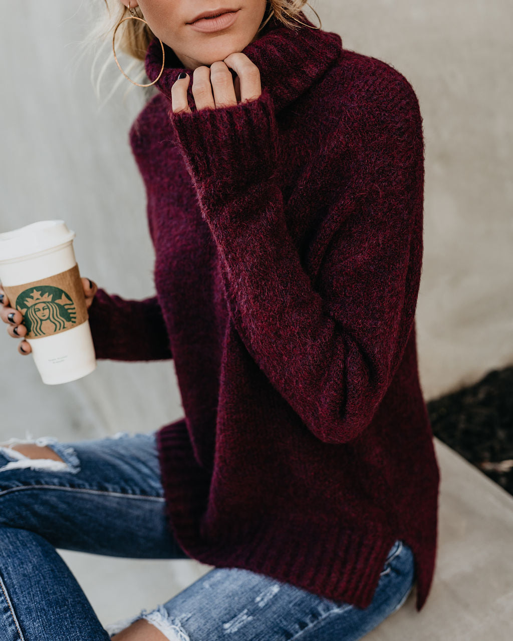 Henry Sweater - Wine - Se7enfashion