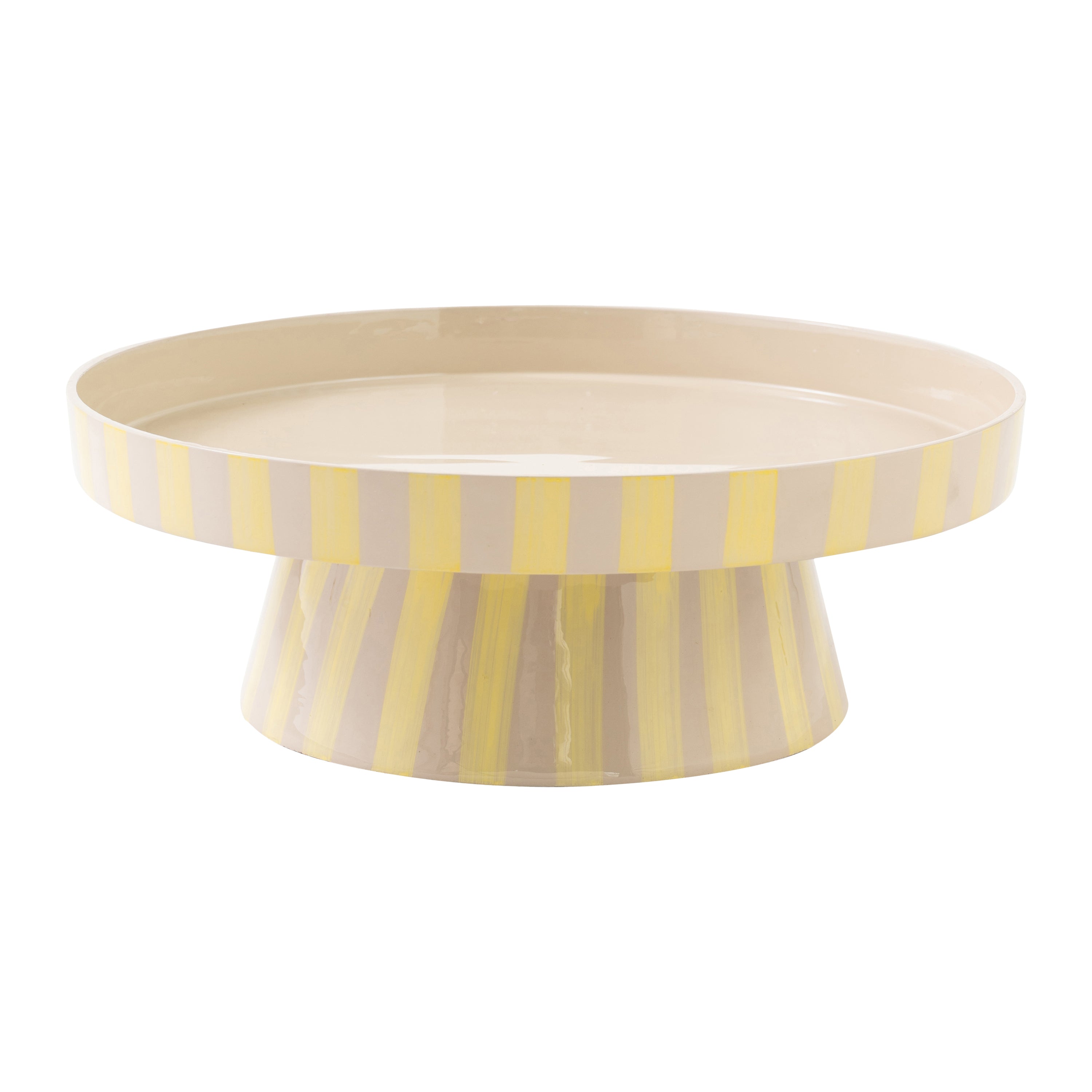Blokker Arcade Serveerschaal Ø 32 cm - Beige / Popcorn