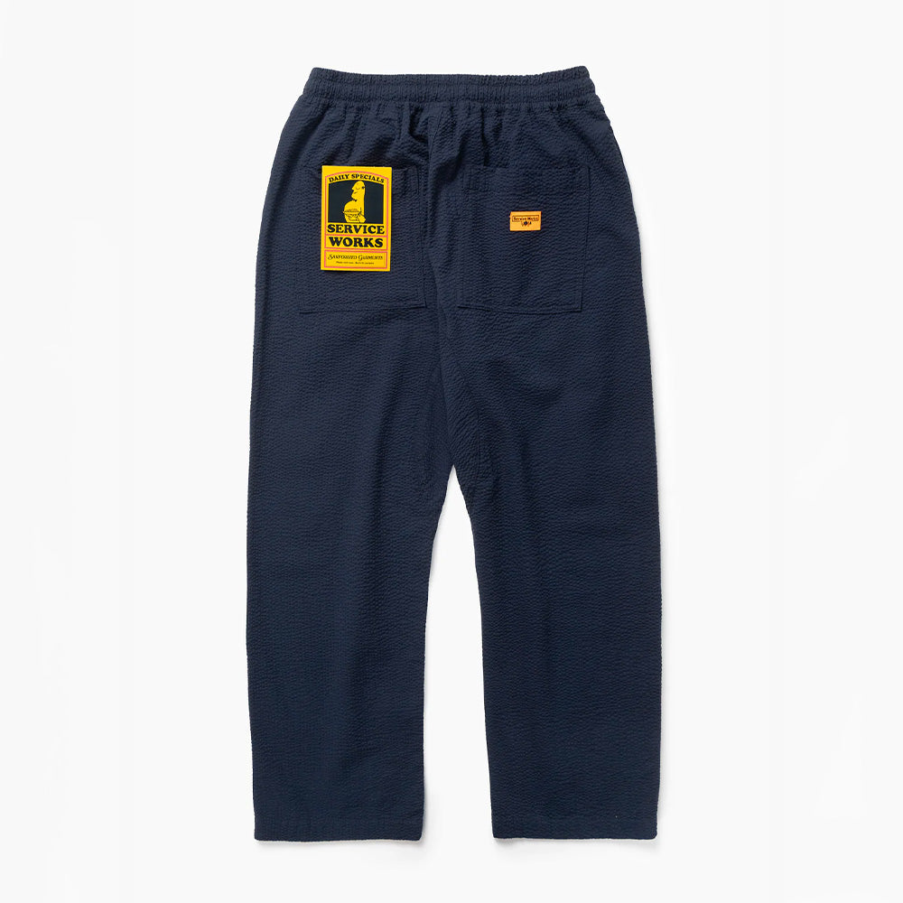 Service Works - Pantalon Chef Seersucker - Marine