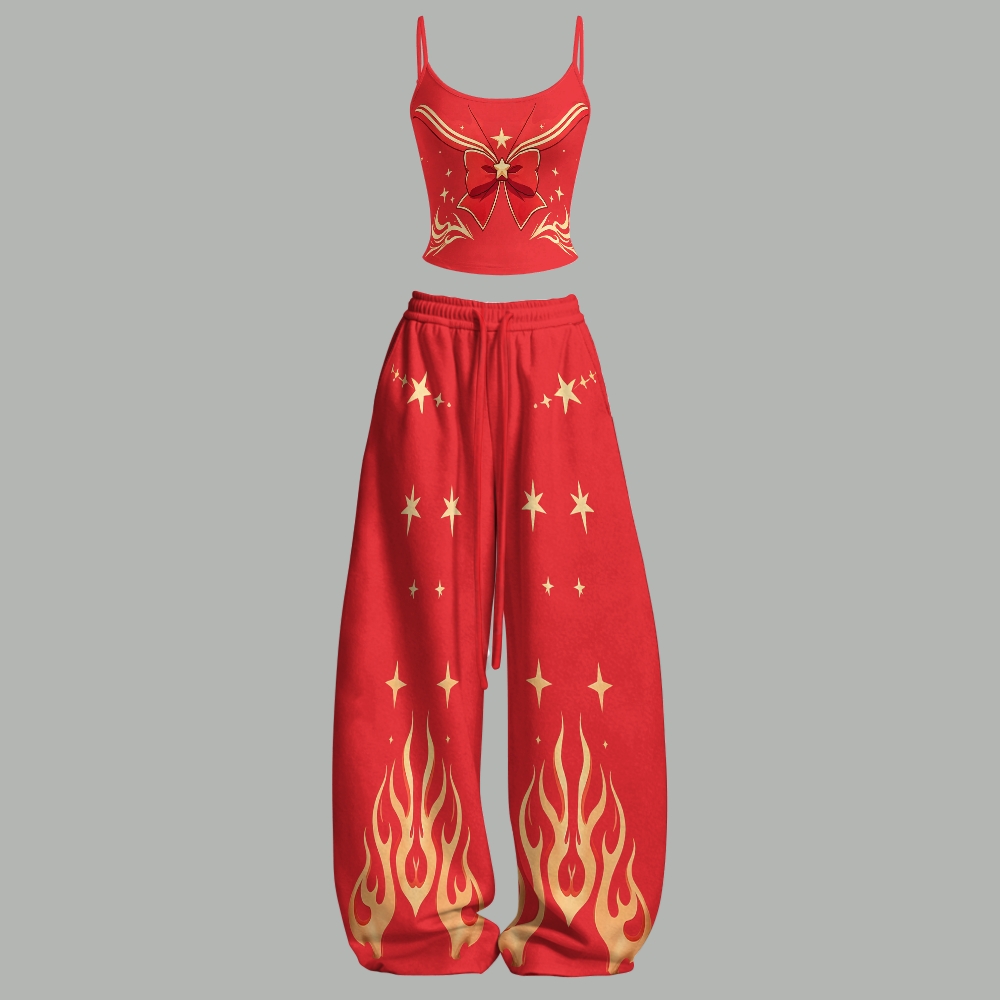 Sailor Moon Top & Elasticated Trousers Two-Piece Set