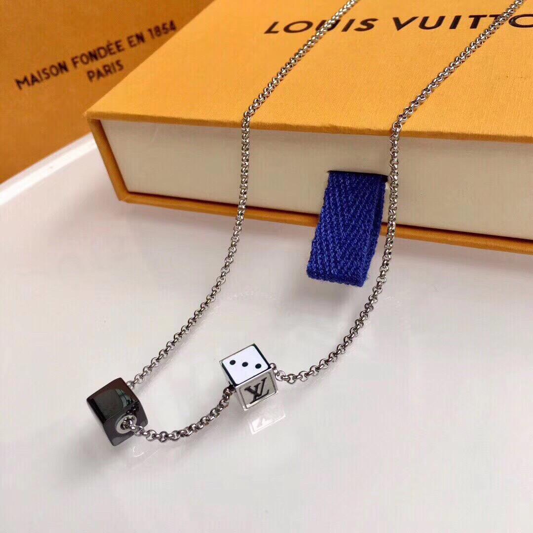 Louis Vuitton Dice Pendant Necklace - Original Replica Club