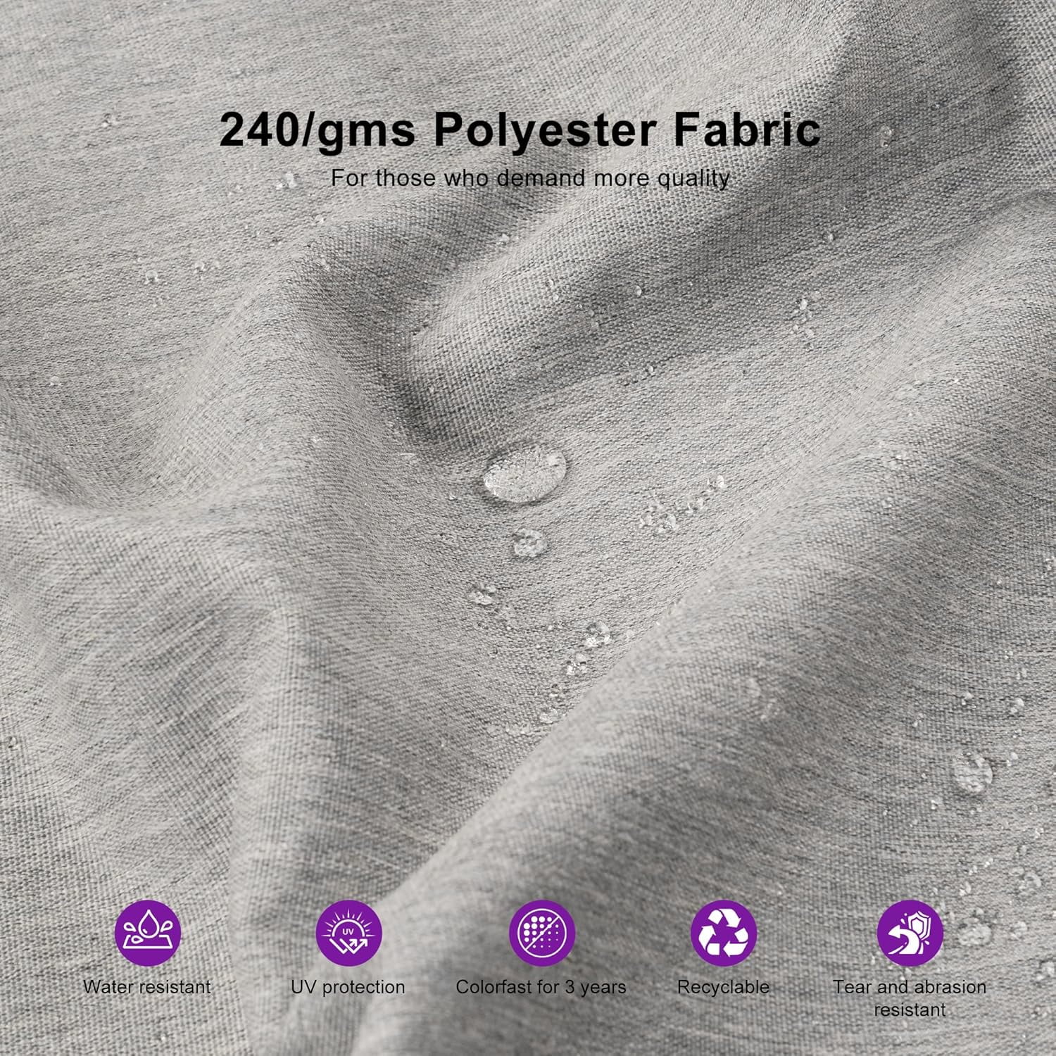 PURPLE LEAF Outdoor Cantilever Umbrella 10' X 13' Rectangle Umbrella Large Patio Umbrella Windproof Heavy Duty Hanging Offset Umbrella for Garden Outdoor Pool, Dark Grey - Image 47