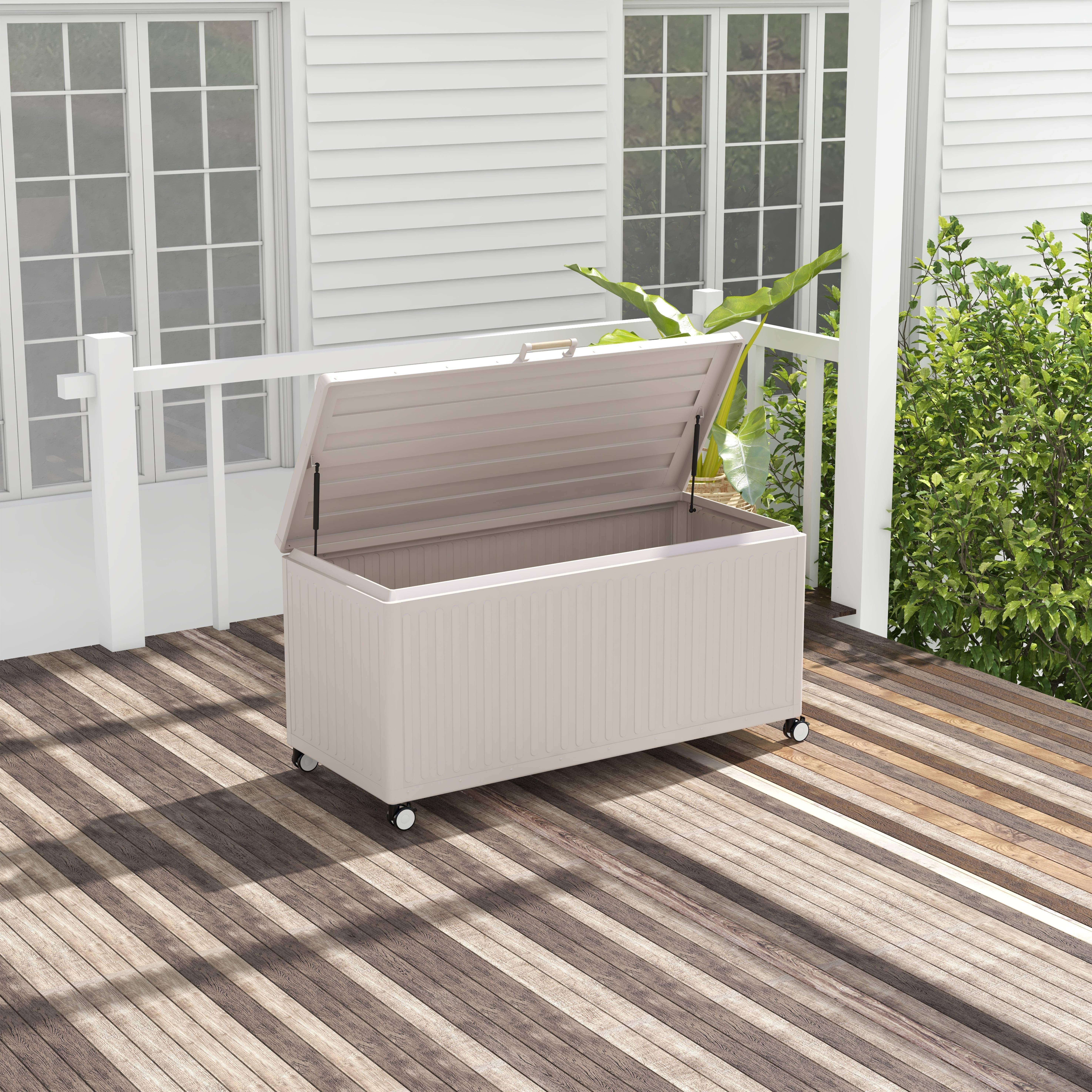 Boston - Caja de jardín de aluminio, 775L