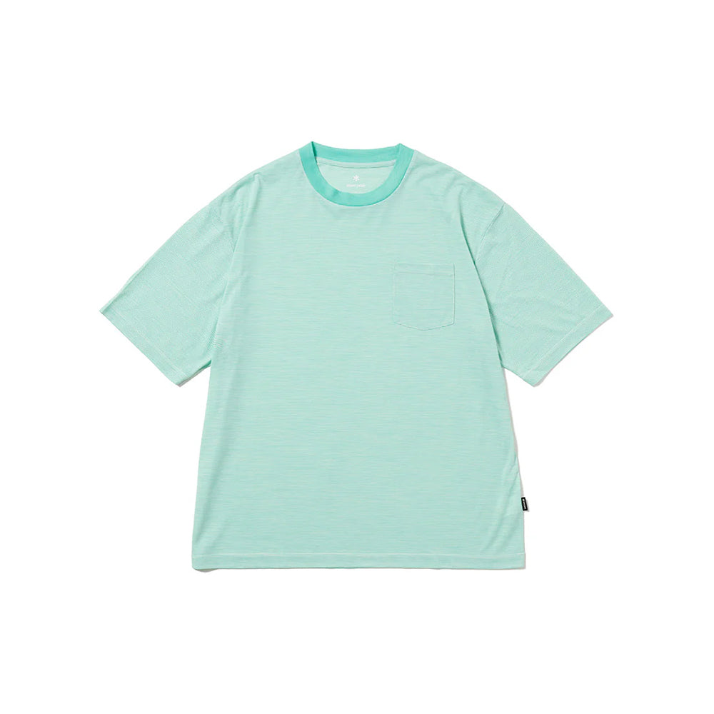 Snow Peak - T-Shirt Summer Wool Stripe - Vert Clair
