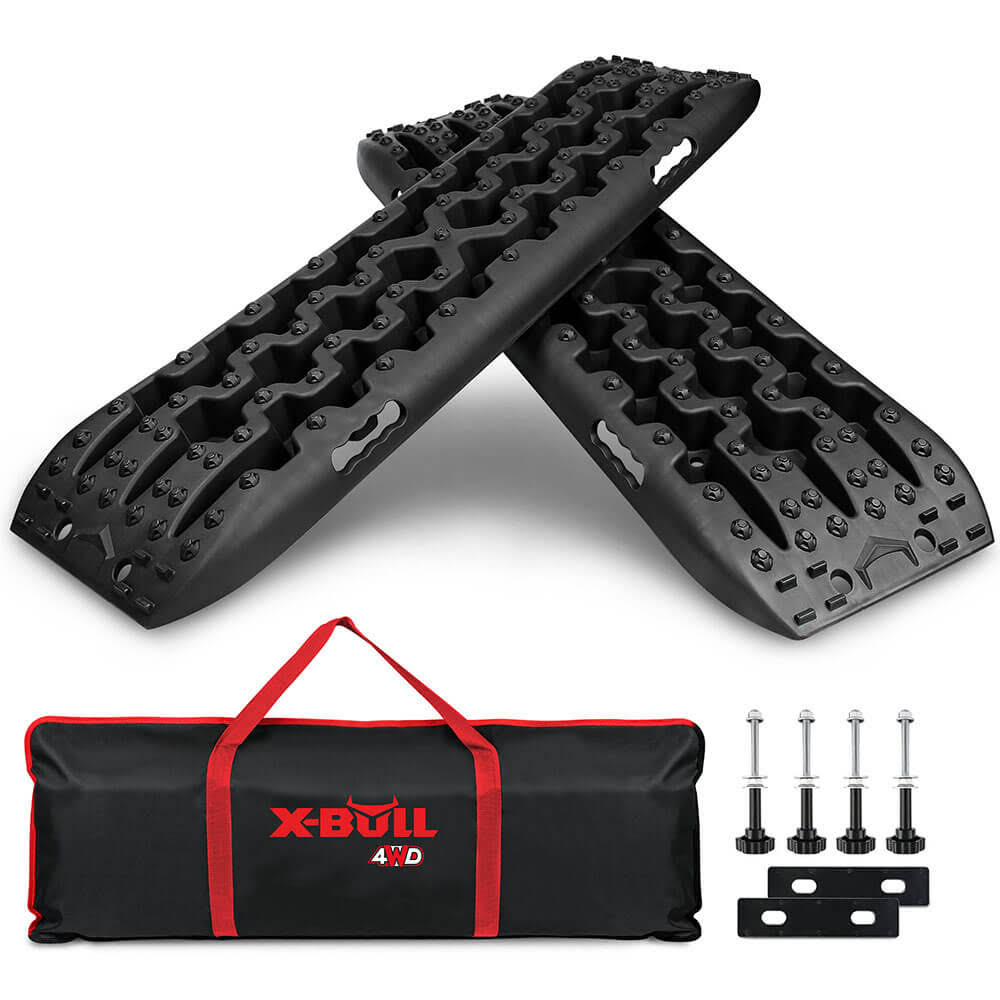 X-BULL Recovery Traction Tracks Gen3 Sand-Mud-Snow Tire Ladder Black(Black)