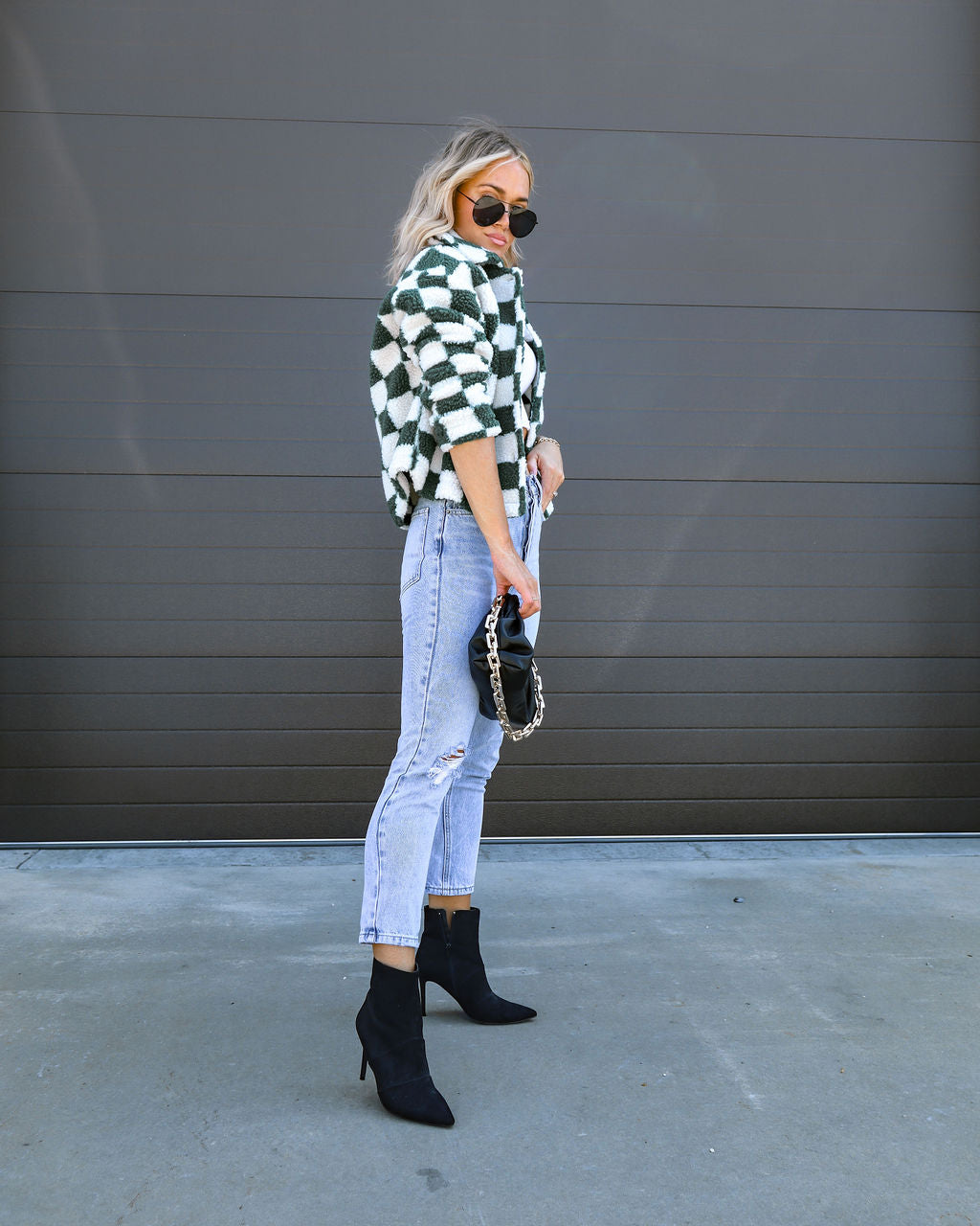 So Fresh Checkered Sherpa Jacket - Se7enfashion