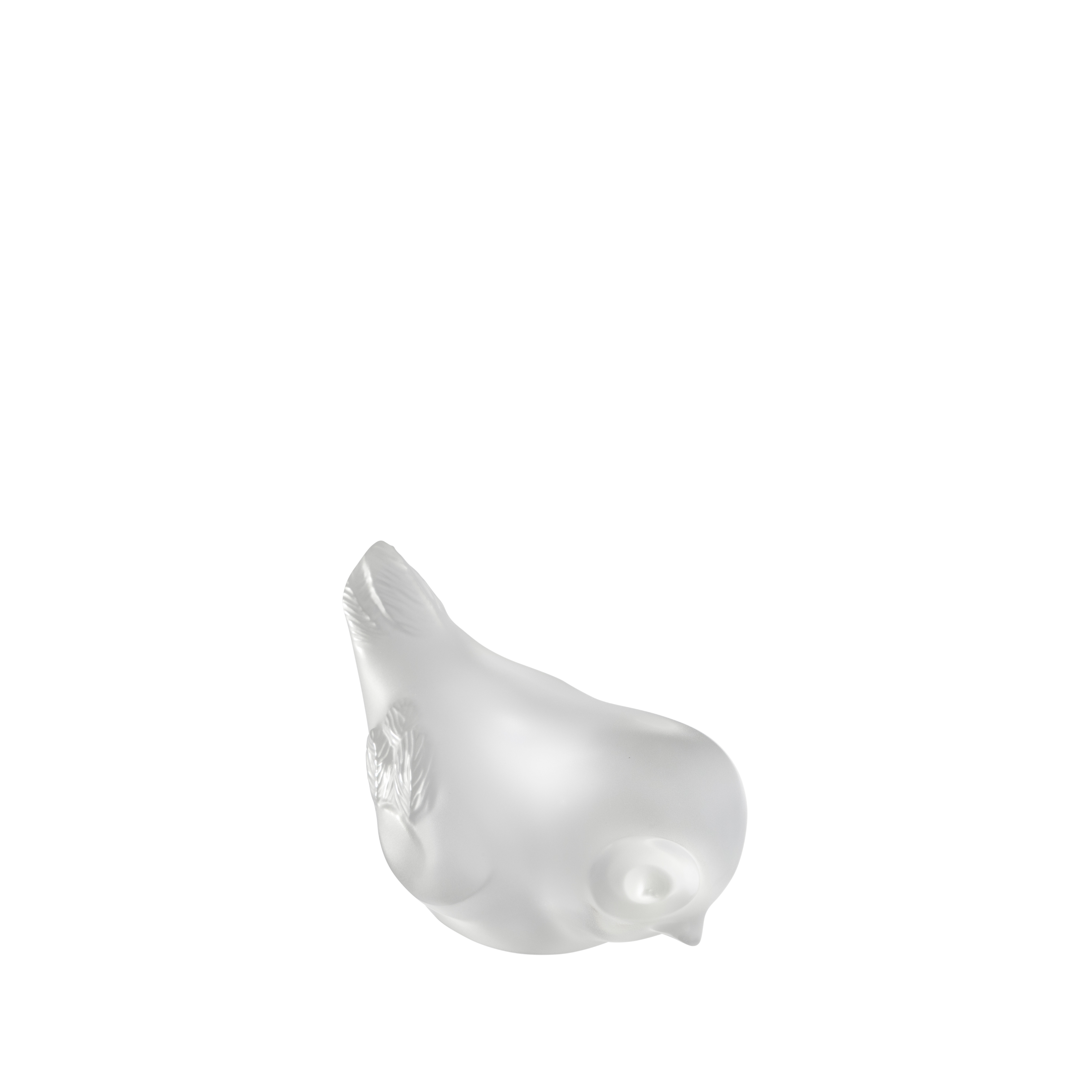 SCULPTURE PIOU-PIOU TÊTE BAISSÉE - CRISTAL INCOLORE