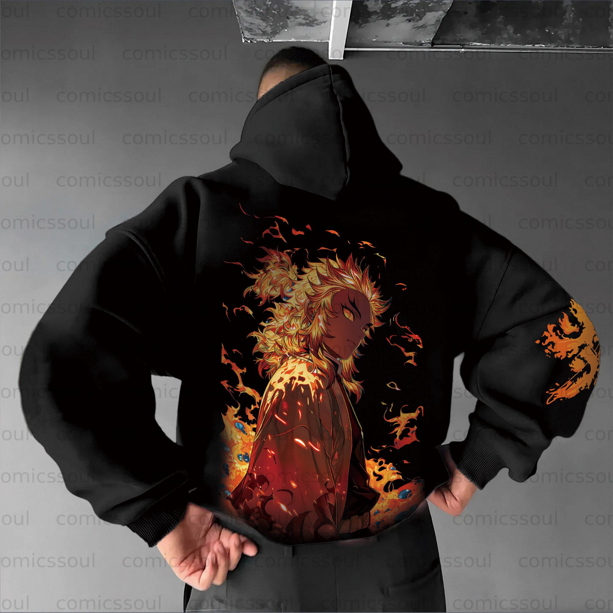 Unisex Anime Graphic Streetwear Vintage Hoodie