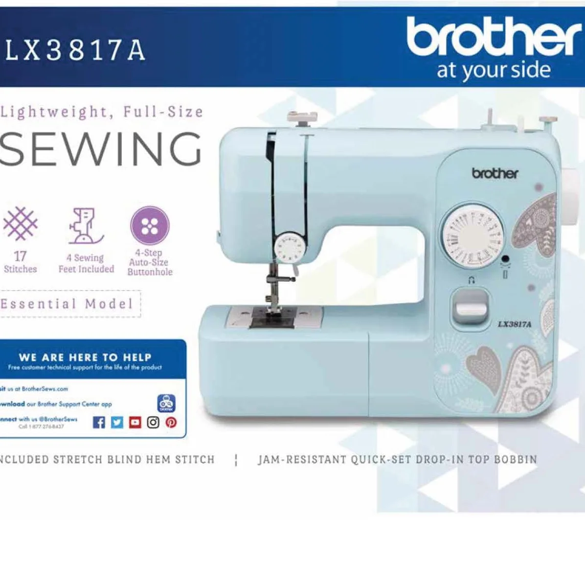 Brother LX3817- Beginner Sewing Machine, 17 Stiches - Image 19